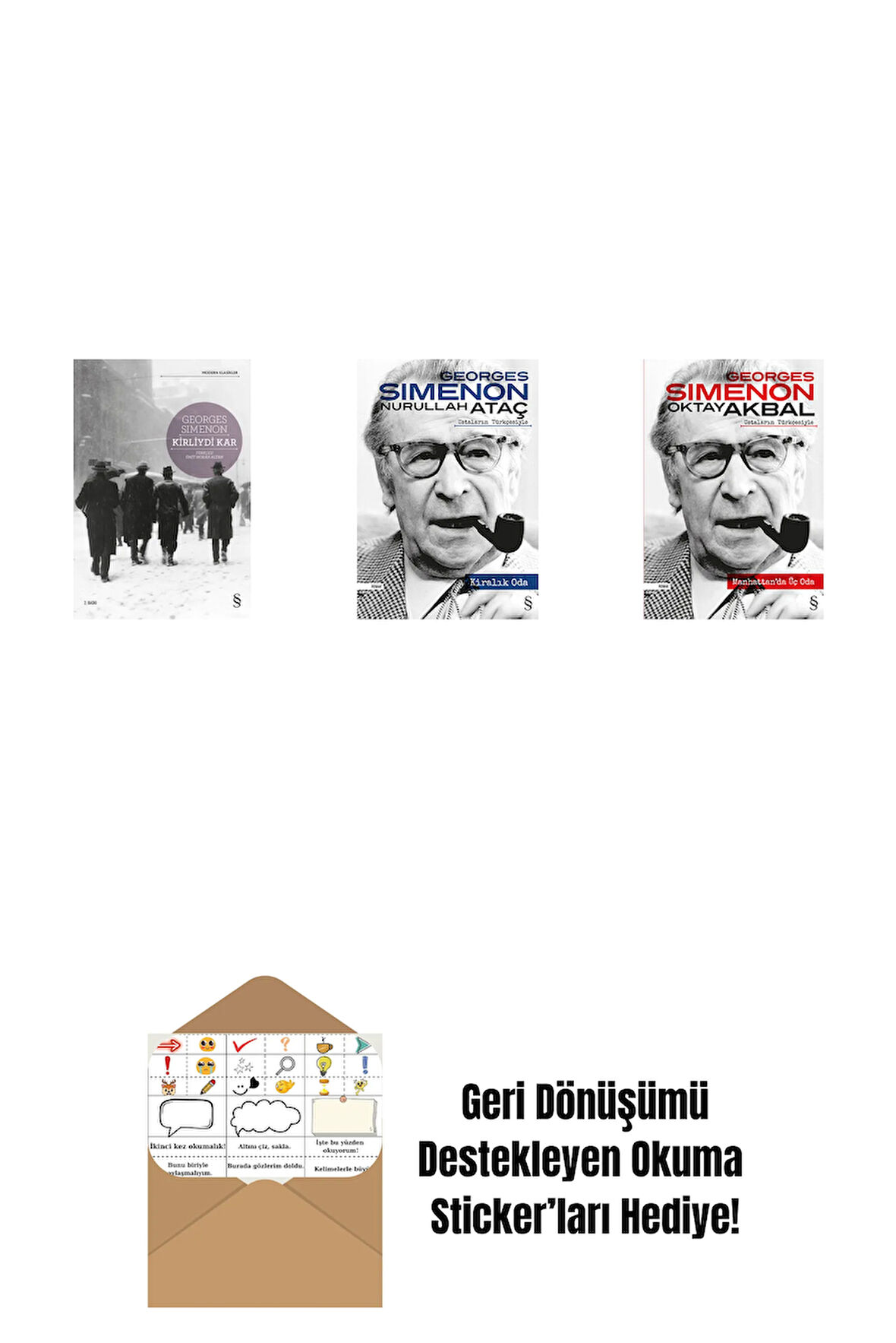 Kirliydi Kar + Kiralık Oda + Manhattan'da Üç Oda + Okuma Sticker'ları