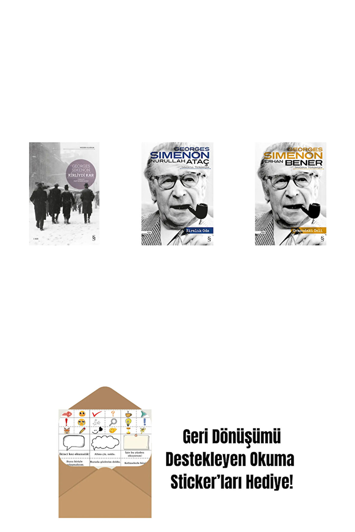 Kirliydi Kar + Kiralık Oda + Ormandaki Deli + Okuma Sticker'ları