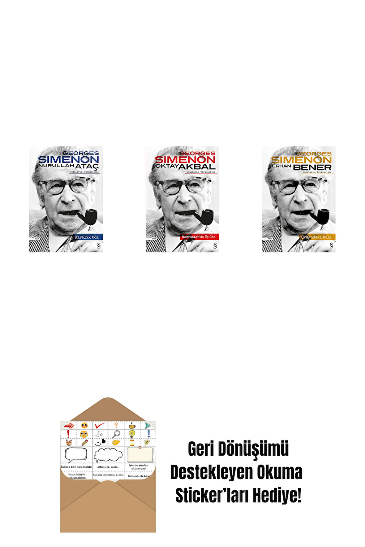 Kiralık Oda + Manhattan'da Üç Oda + Ormandaki Deli + Okuma Sticker'ları