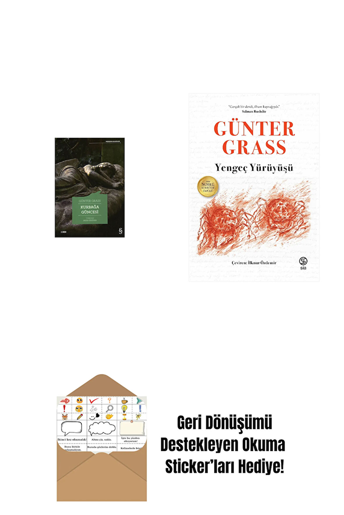 Kurbağa Güncesi + Yengeç Yürüyüşü + Okuma Sticker'ları