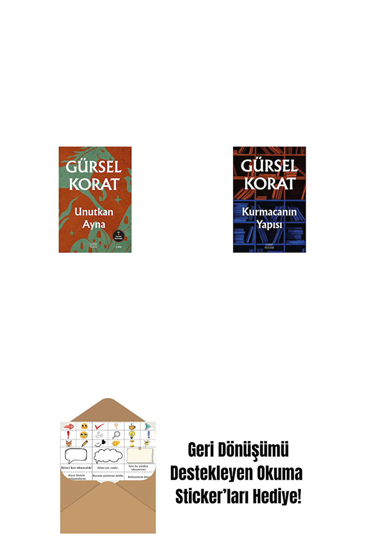 Unutkan  Ayna + Kurmacanın Yapısı + Okuma Sticker'ları