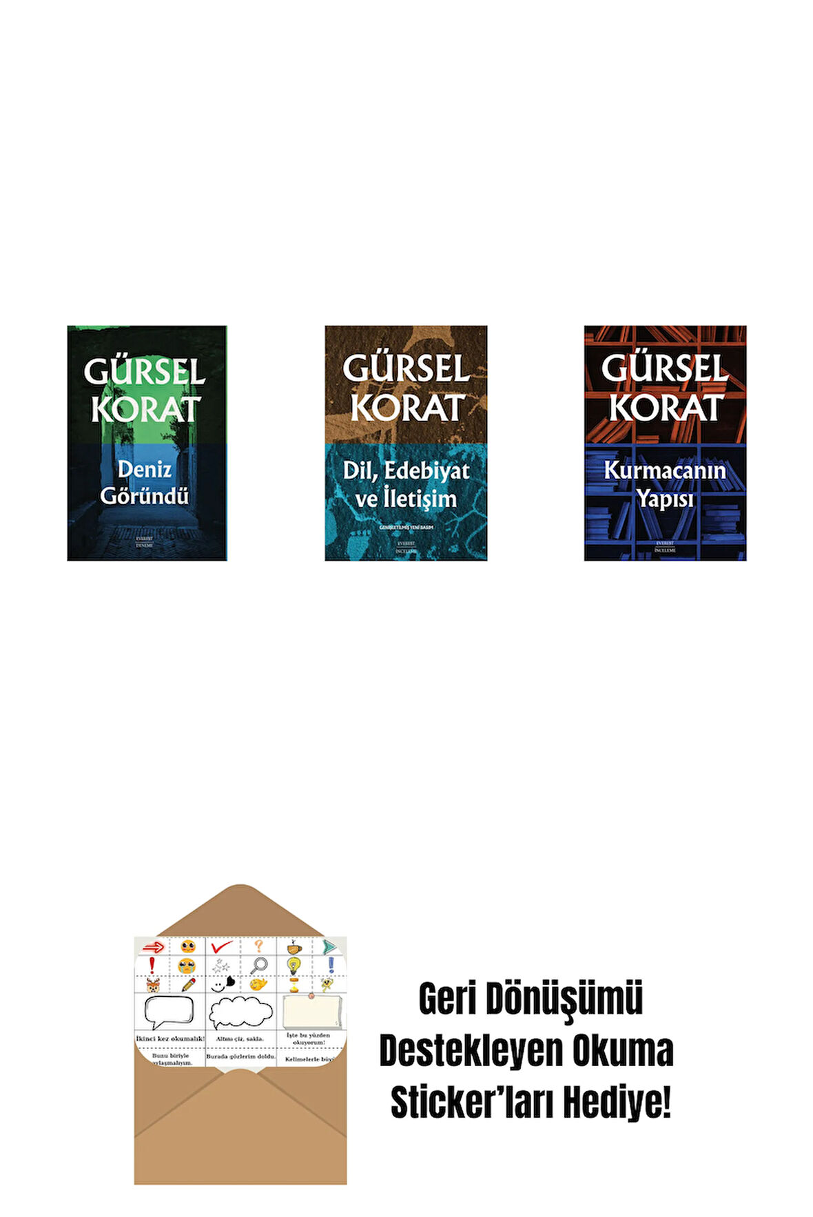 Deniz Göründü + Dil, Edebiyat ve İletişim + Kurmacanın Yapısı + Okuma Sticker'ları