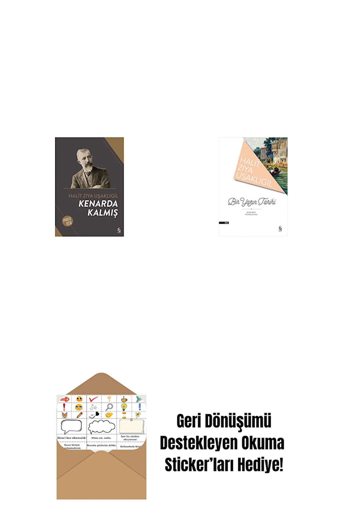 Kenarda Kalmış + Bir Yazın Tarihi + Okuma Sticker'ları