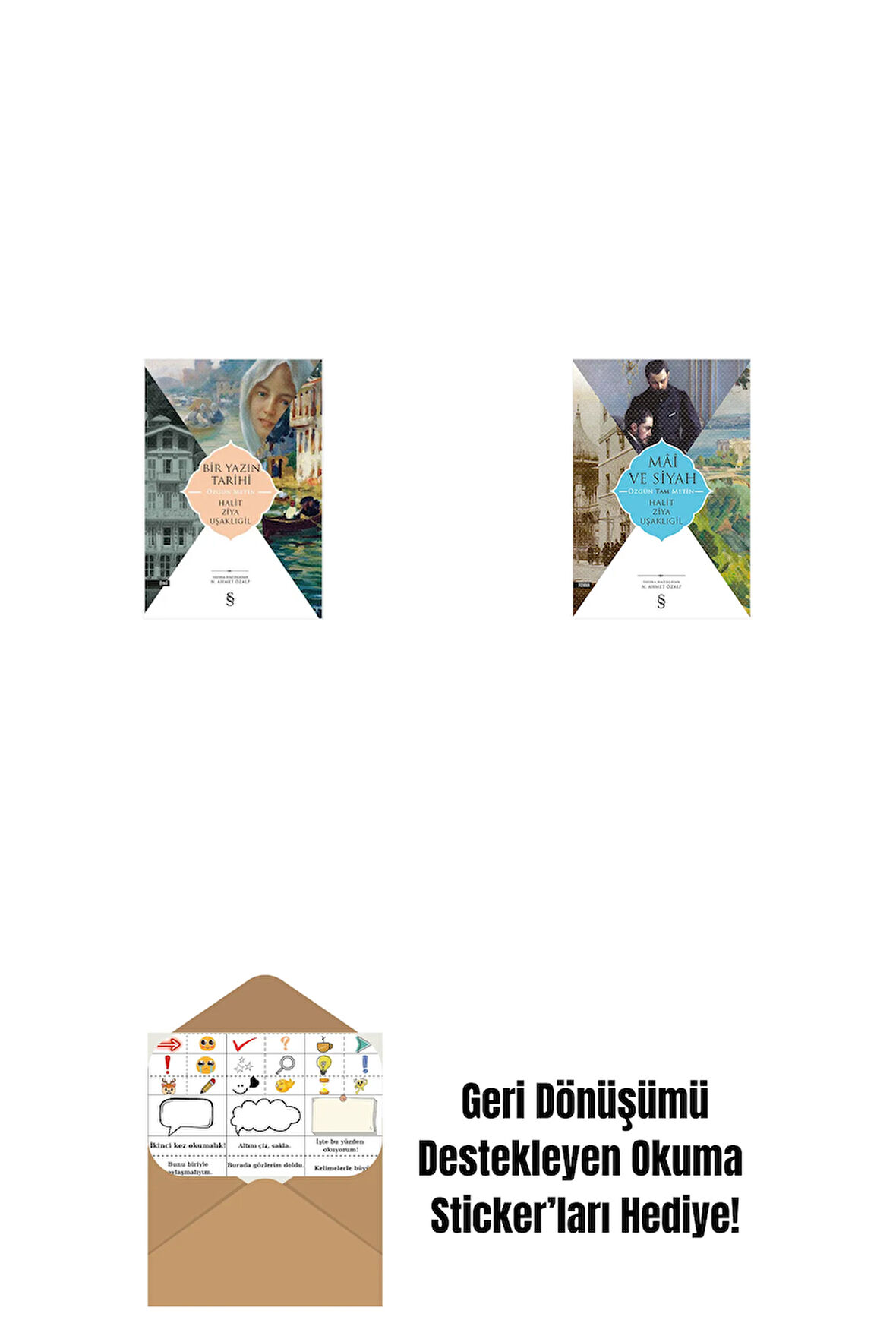 Bir Yazın Tarihi + Mâî ve Siyah - Özgün Tam Metin + Okuma Sticker'ları