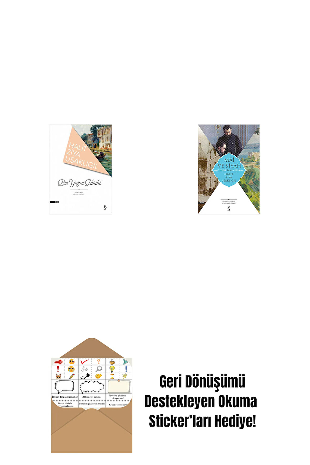 Bir Yazın Tarihi + Mâî ve Siyah - Özgün Tam Metin + Okuma Sticker'ları