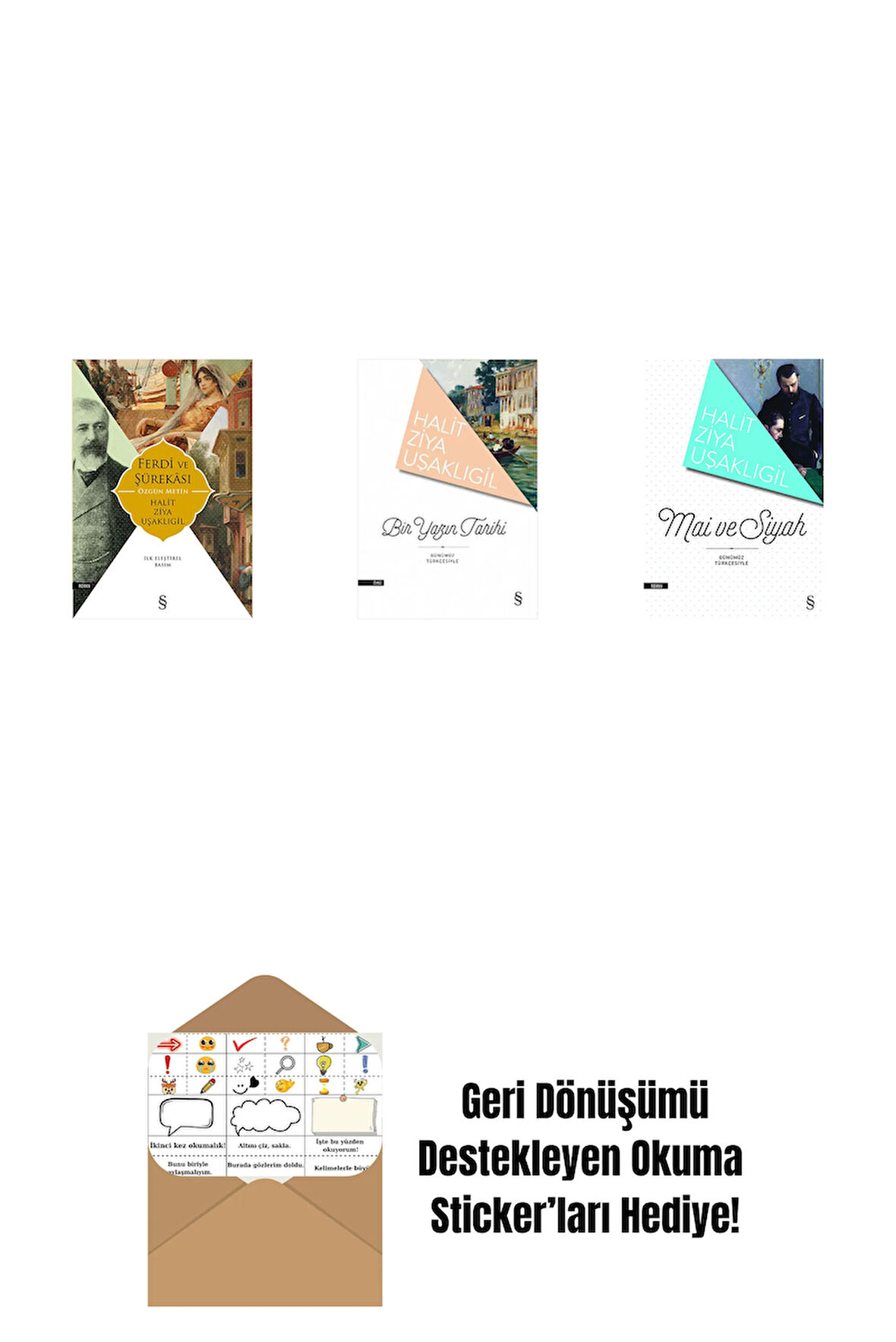 Ferdi ve Şürekası + Bir Yazın Tarihi + Mâi ve Siyah + Okuma Sticker'ları