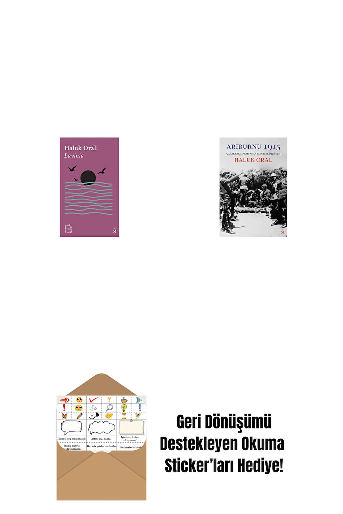 Everest Açıkhava 31 - Lavinia + Arıburnu 1915 (Ciltli) + Okuma Sticker'ları