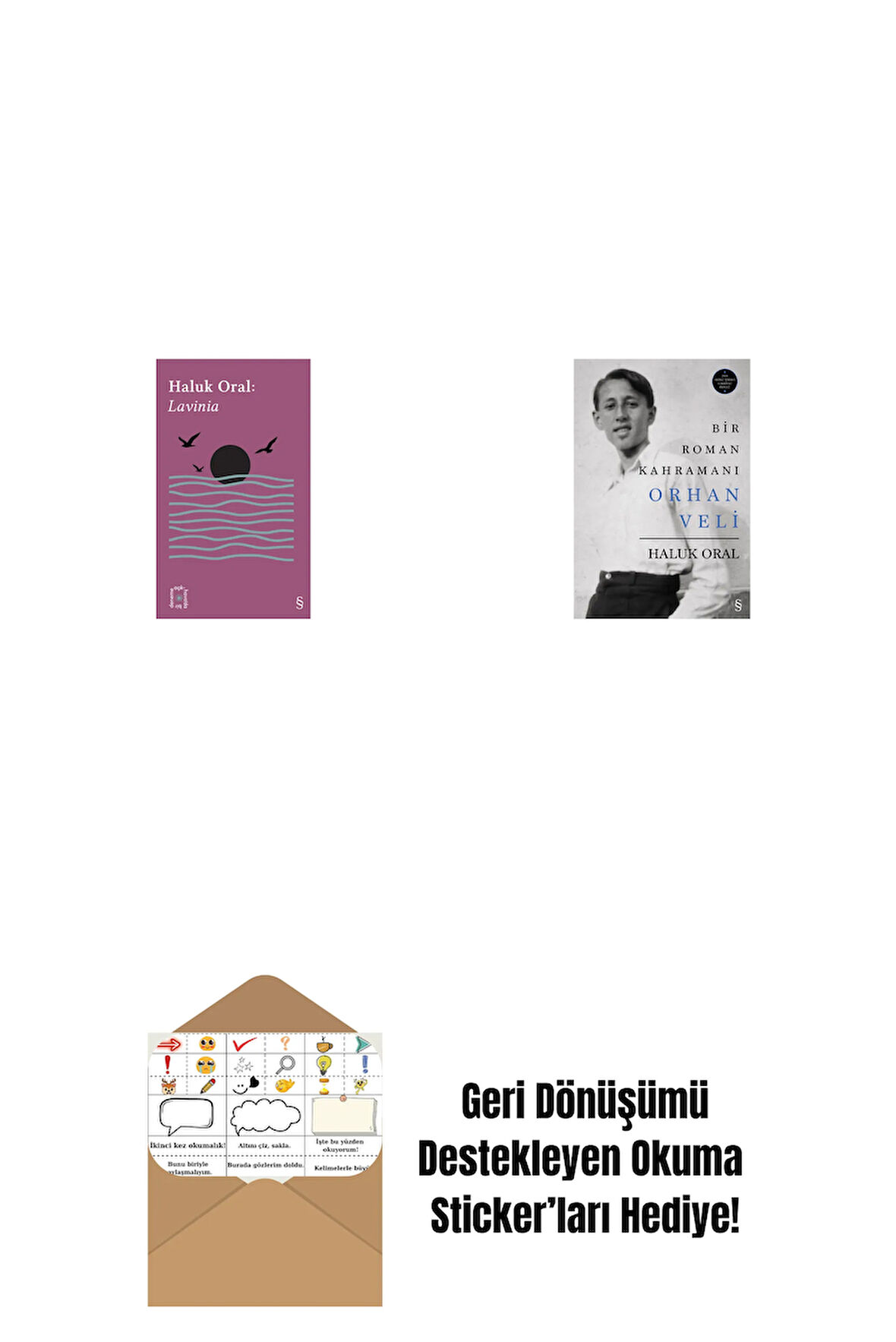 Everest Açıkhava 31 - Lavinia + Bir Roman Kahramanı Orhan Veli (Ciltli) + Okuma Sticker'ları