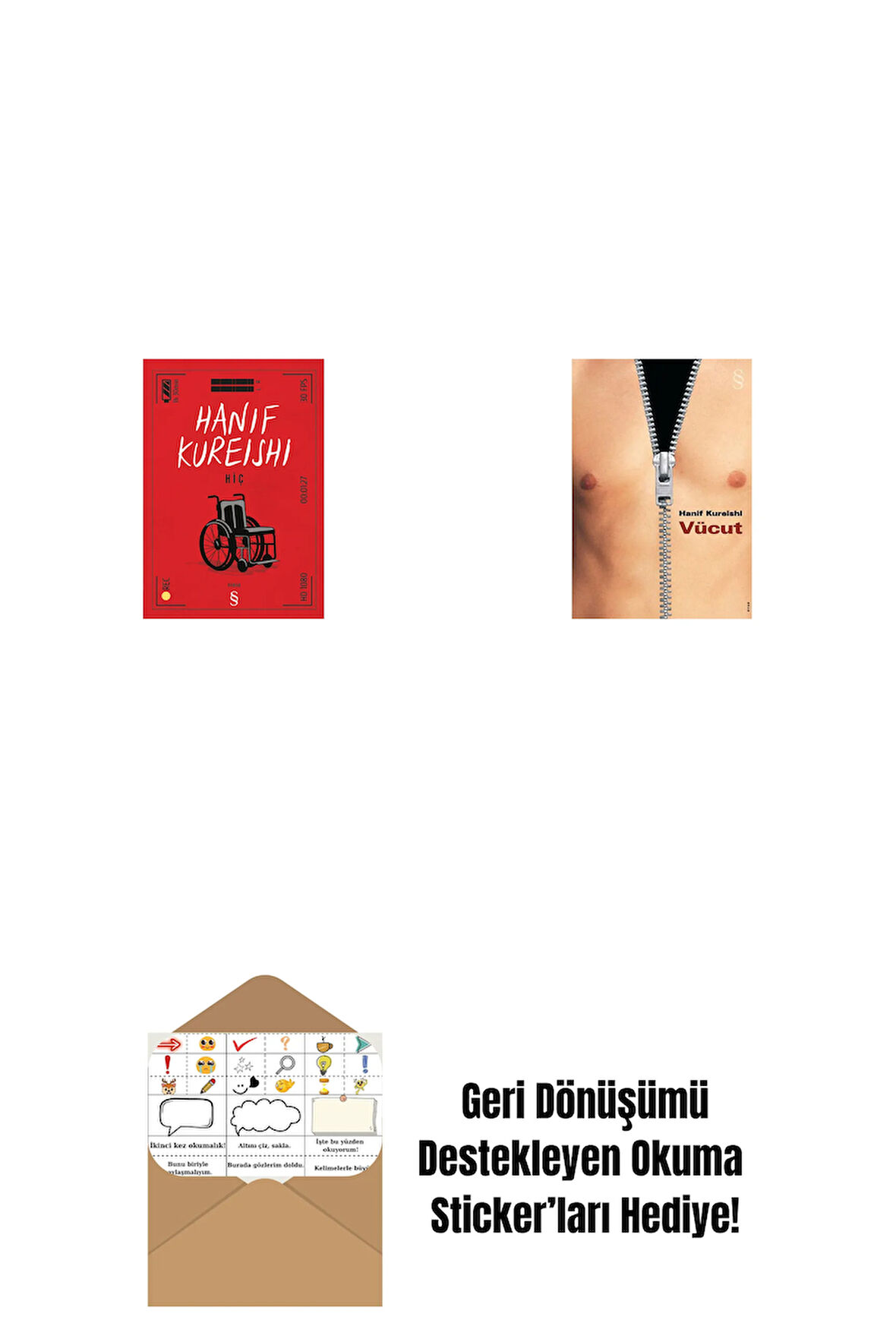Hiç + Vücut + Okuma Sticker'ları