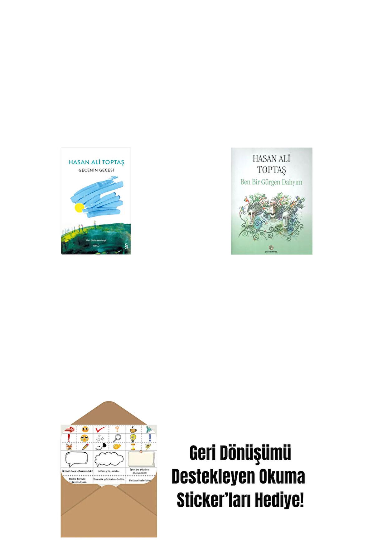 Gecenin Gecesi (Ciltli) + Ben Bir Gürgen Dalıyım + Okuma Sticker'ları