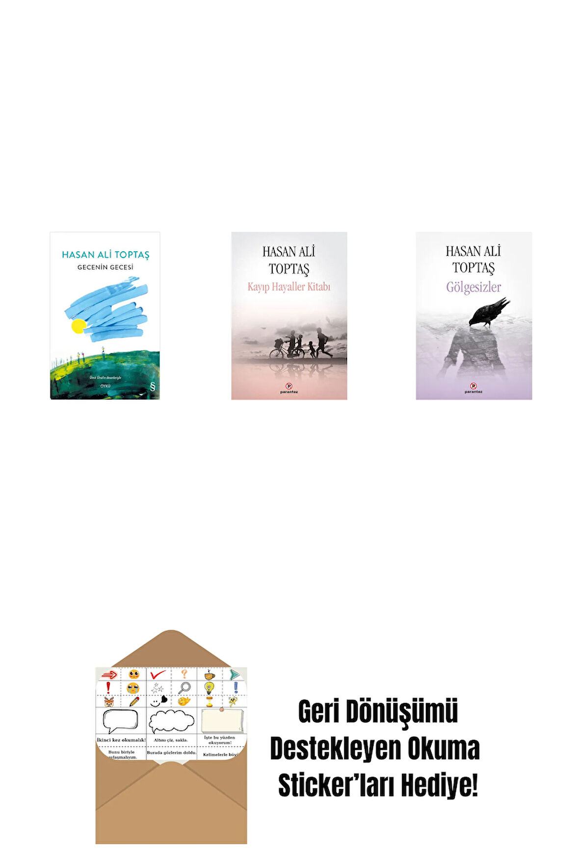 Gecenin Gecesi (Ciltli) + Kayıp Hayaller Kitabı + Gölgesizler + Okuma Sticker'ları