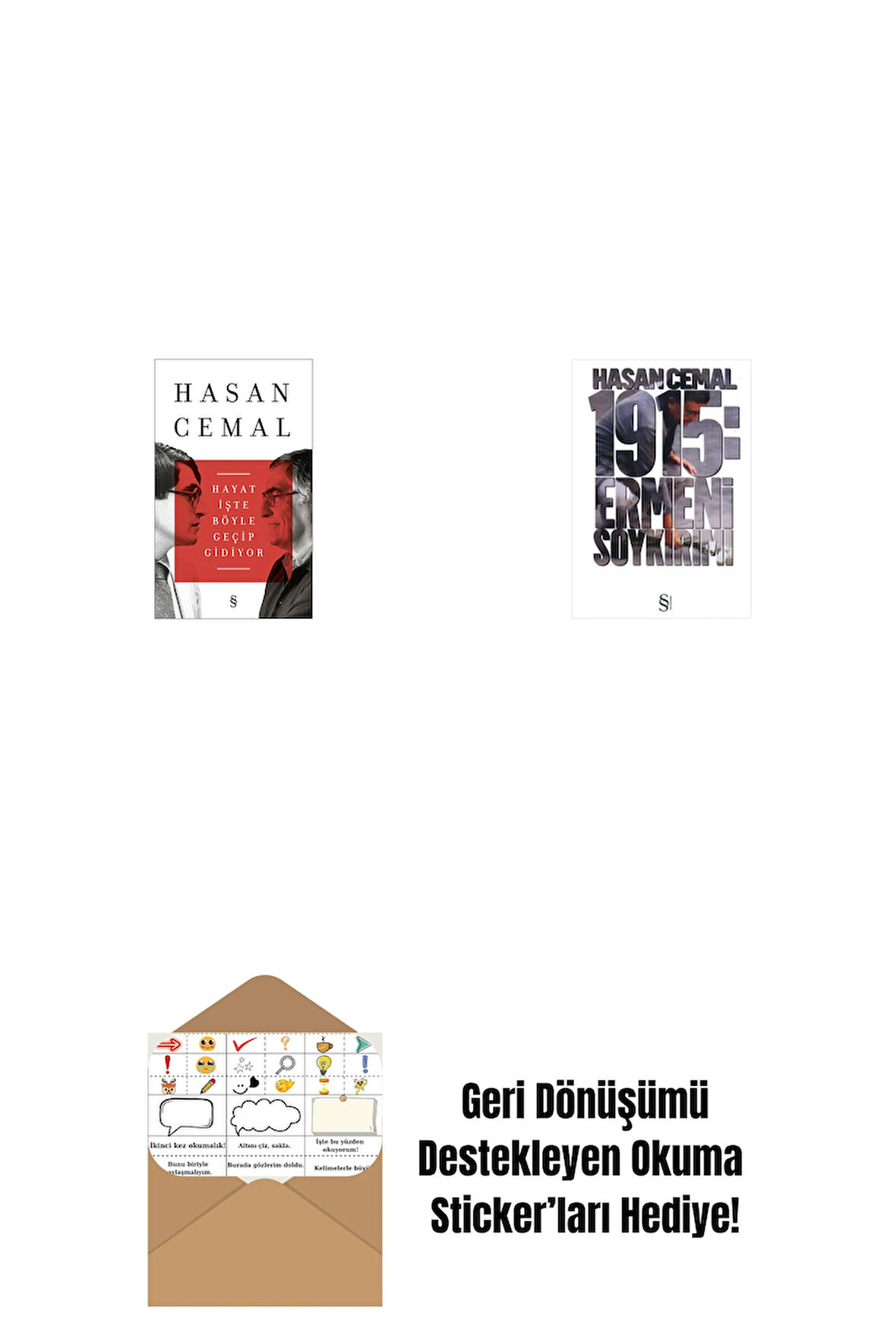 Hayat İşte Böyle Geçip Gidiyor + 1915: Ermeni Soykırımı + Okuma Sticker'ları