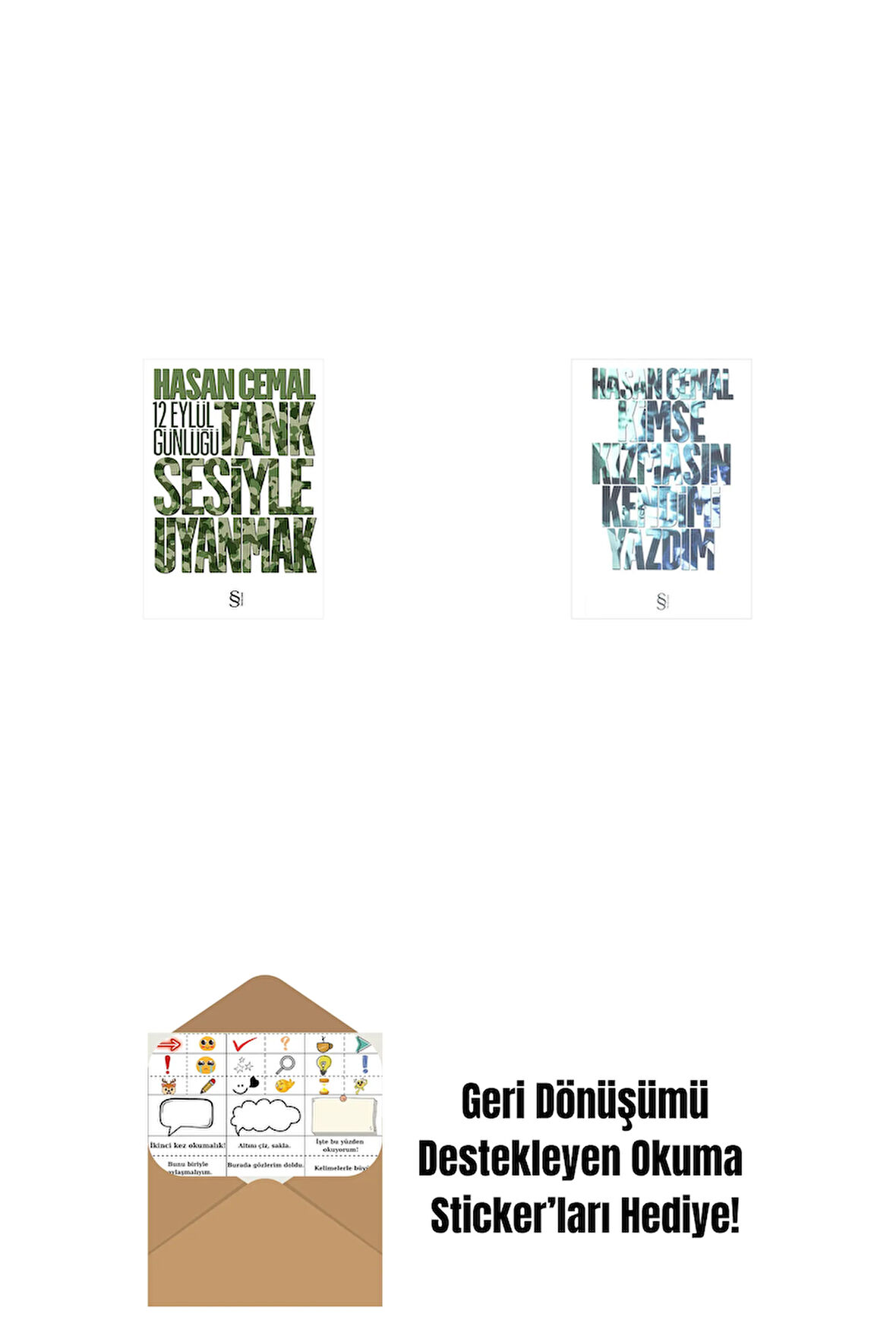 Tank Sesiyle Uyanmak + Kimse Kızmasın Kendimi Yazdım + Okuma Sticker'ları