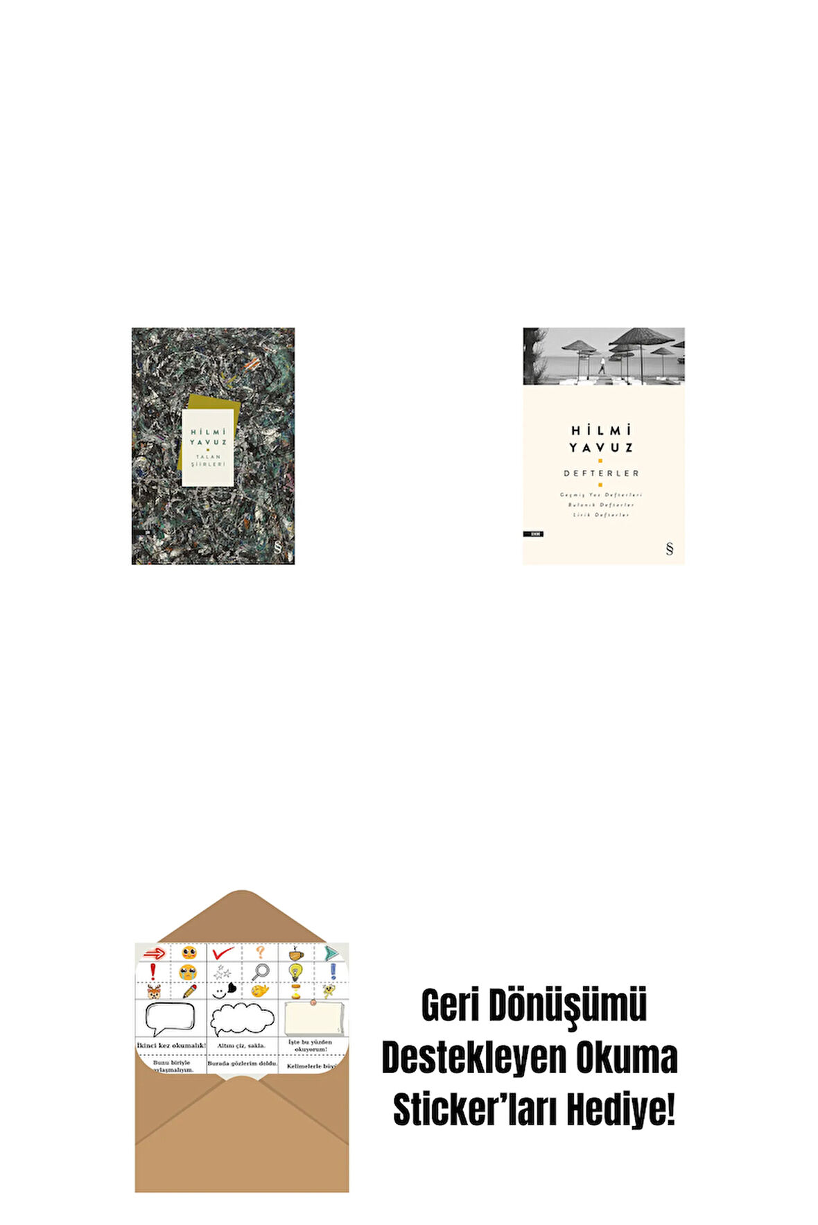 Talan Şiirleri (Ciltli) + Defterler + Okuma Sticker'ları