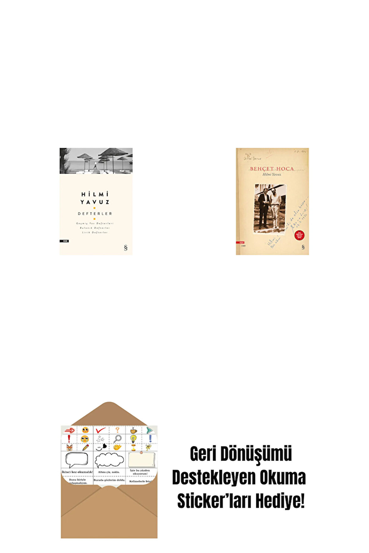 Defterler + Behçet Hoca + Okuma Sticker'ları