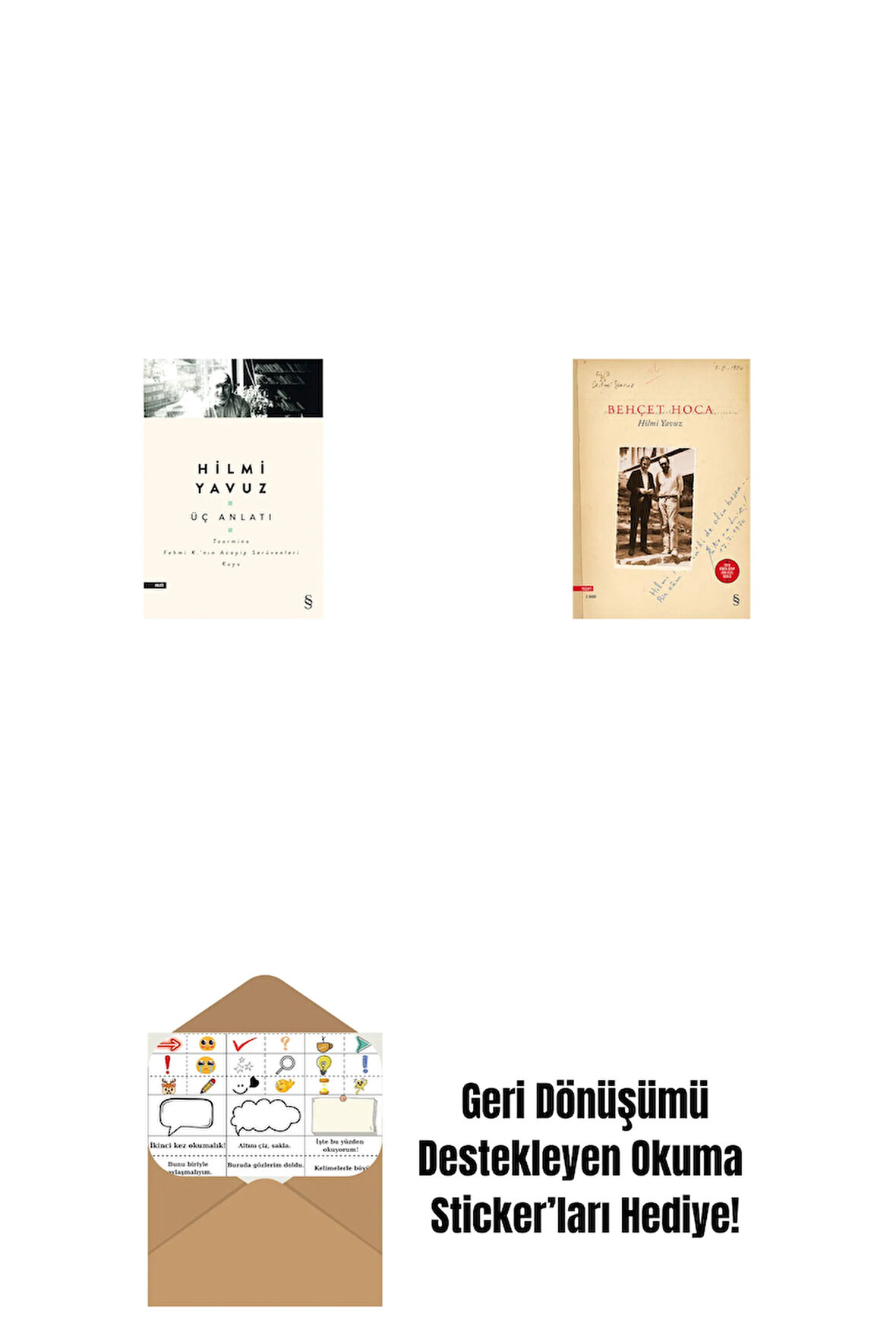 Üç Anlatı + Behçet Hoca + Okuma Sticker'ları