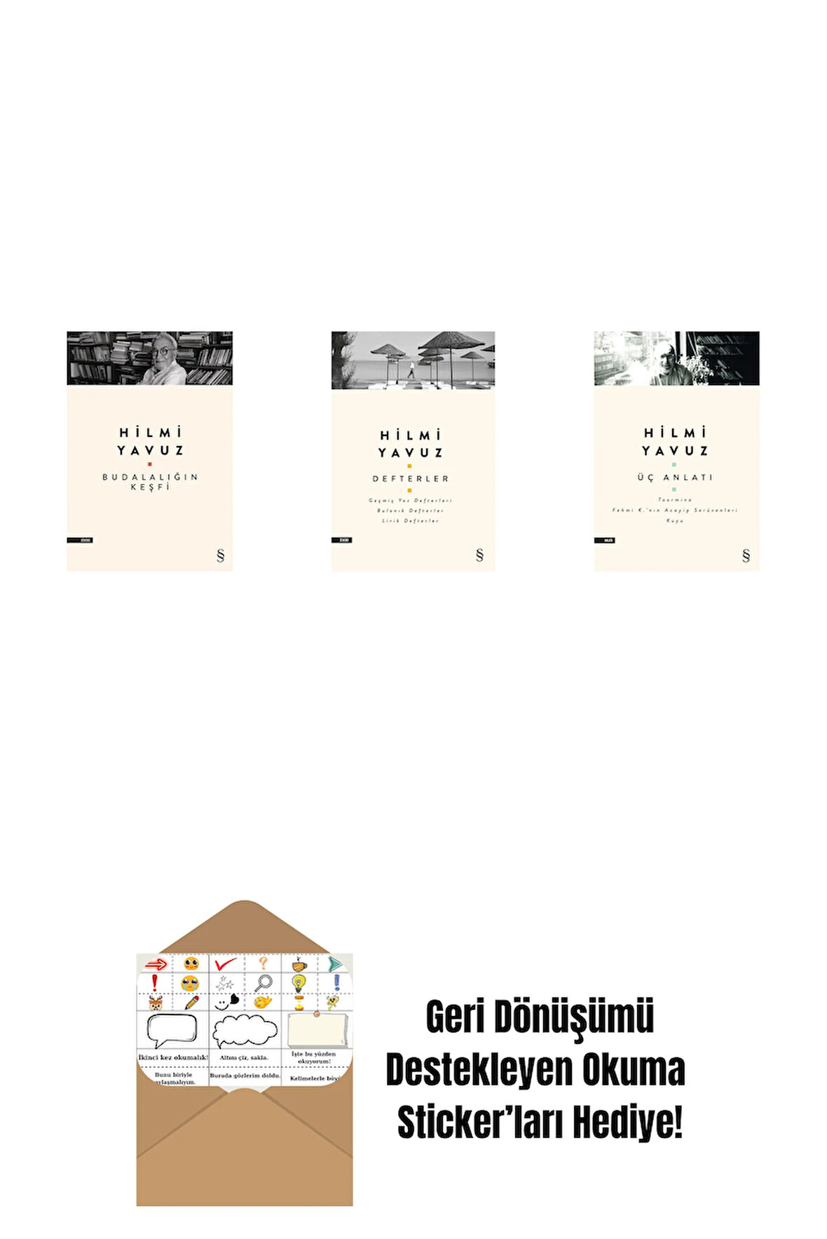 Budalalığın Keşfi + Defterler + Üç Anlatı + Okuma Sticker'ları
