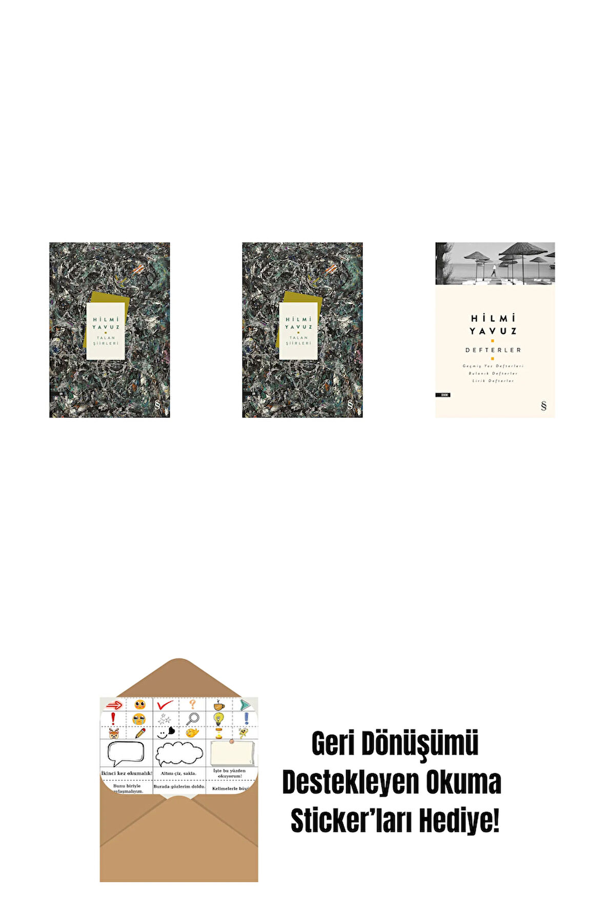 Talan Şiirleri (Ciltli) + Talan Şiirleri + Defterler + Okuma Sticker'ları