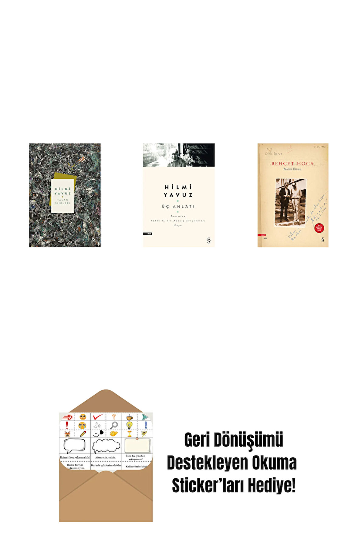 Talan Şiirleri (Ciltli) + Üç Anlatı + Behçet Hoca + Okuma Sticker'ları