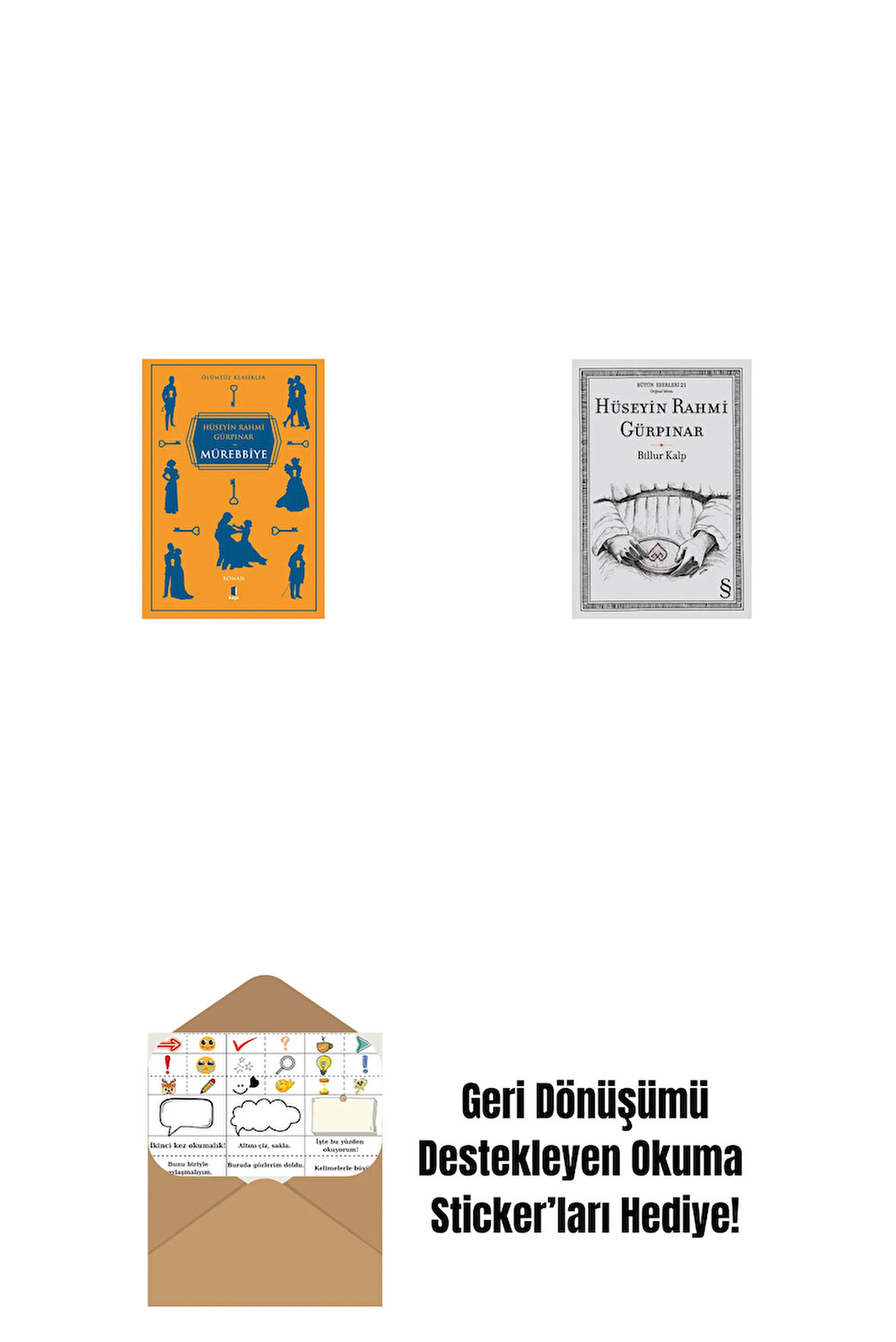 Mürebbiye + Billur Kalp + Okuma Sticker'ları