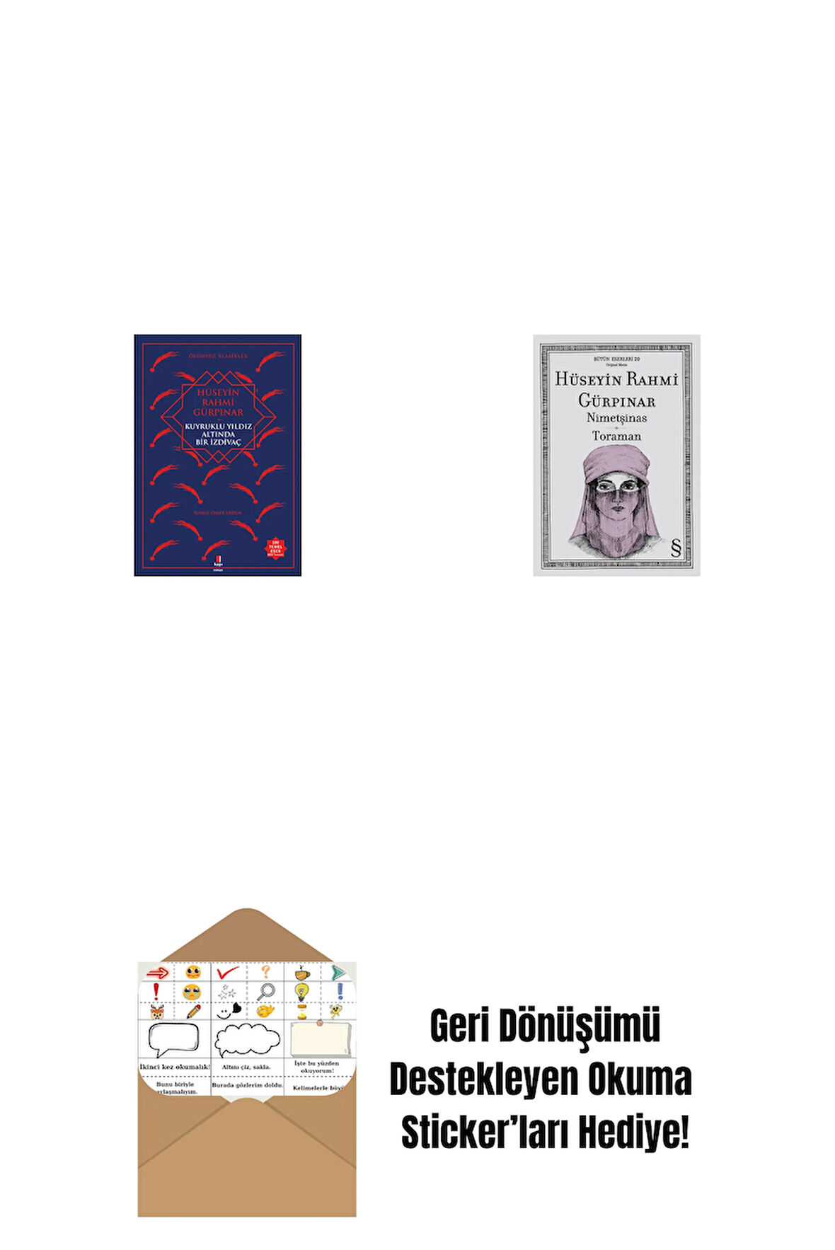 Kuyruklu Yıldız Altında Bir İzdivaç + Nimetşinas - Toraman + Okuma Sticker'ları