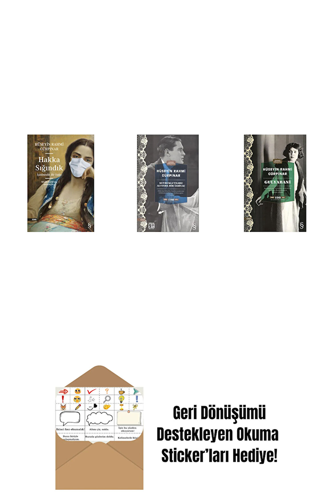 Hakka Sığındık + Kuyrukluyıldız Altında Bir İzdivaç (Cep Boy) + Gulyabani (Cep Boy) + Okuma Sticker'ları