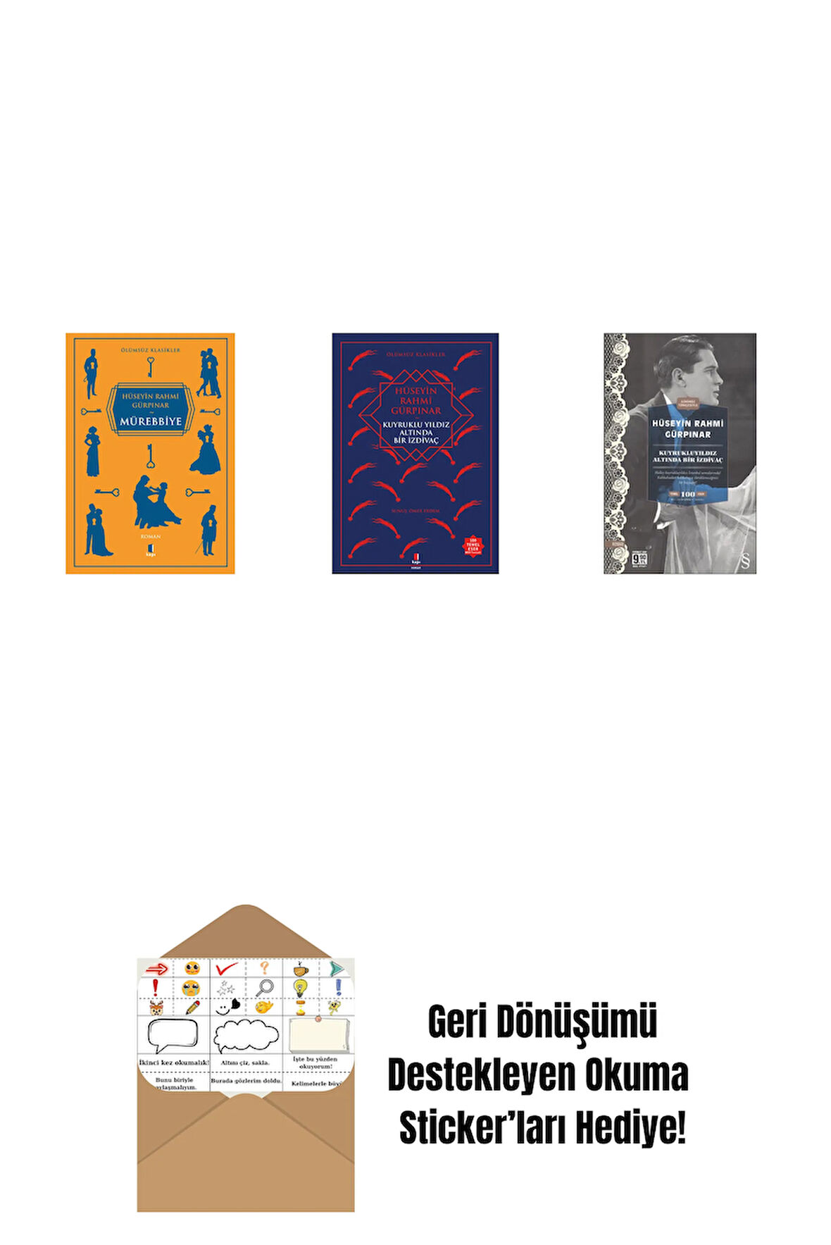 Mürebbiye + Kuyruklu Yıldız Altında Bir İzdivaç + Kuyrukluyıldız Altında Bir İzdivaç (Cep Boy) + Okuma Sticker'ları