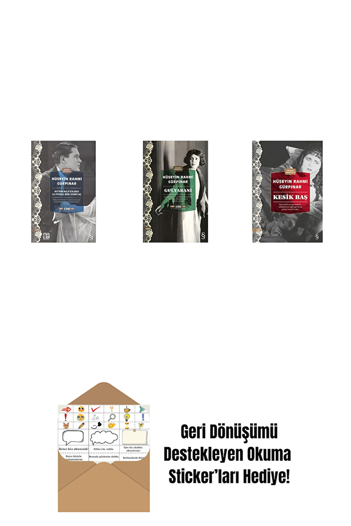 Kuyrukluyıldız Altında Bir İzdivaç (Cep Boy) + Gulyabani (Cep Boy) + Kesik Baş (Günümüz Türkçesiyle) + Okuma Sticker'ları