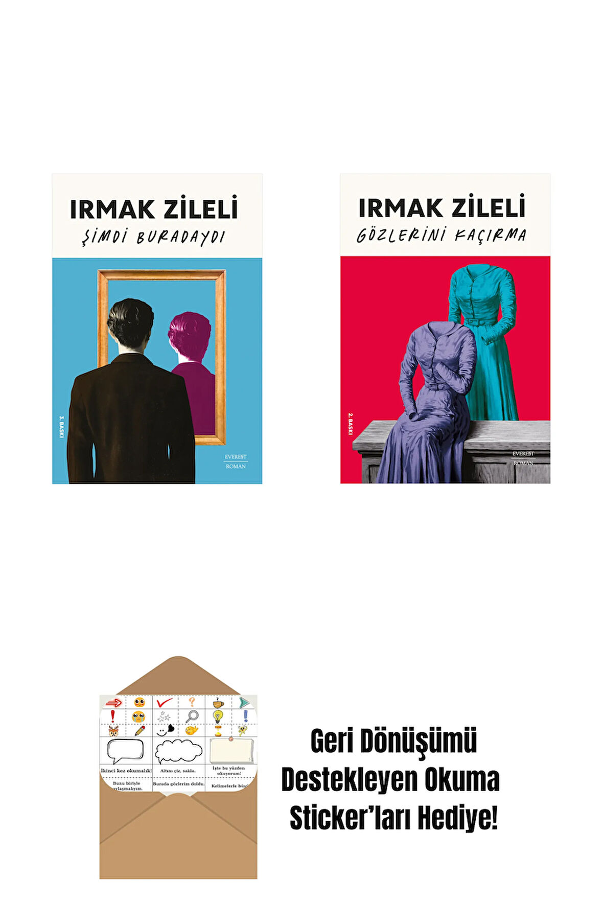 Şimdi Buradaydı + Gözlerini Kaçırma + Okuma Sticker'ları