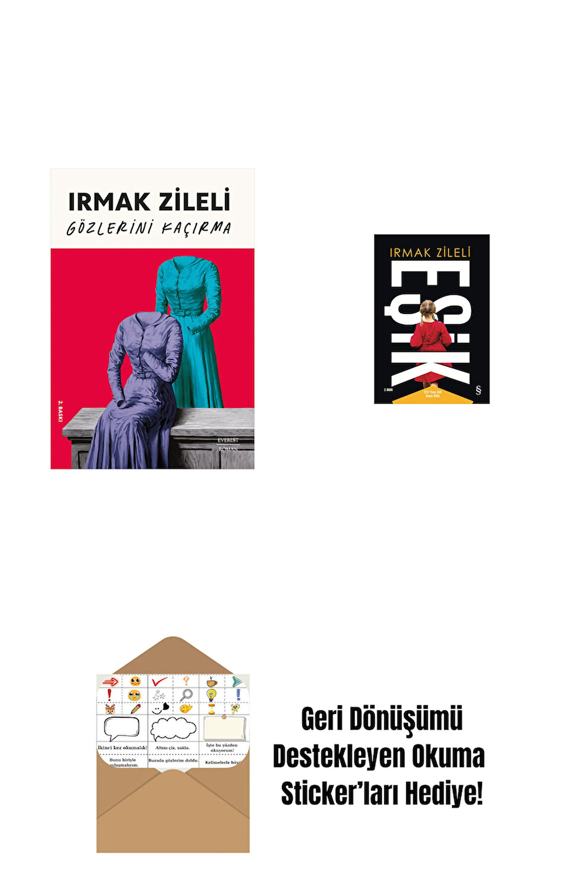 Gözlerini Kaçırma + Eşik + Okuma Sticker'ları