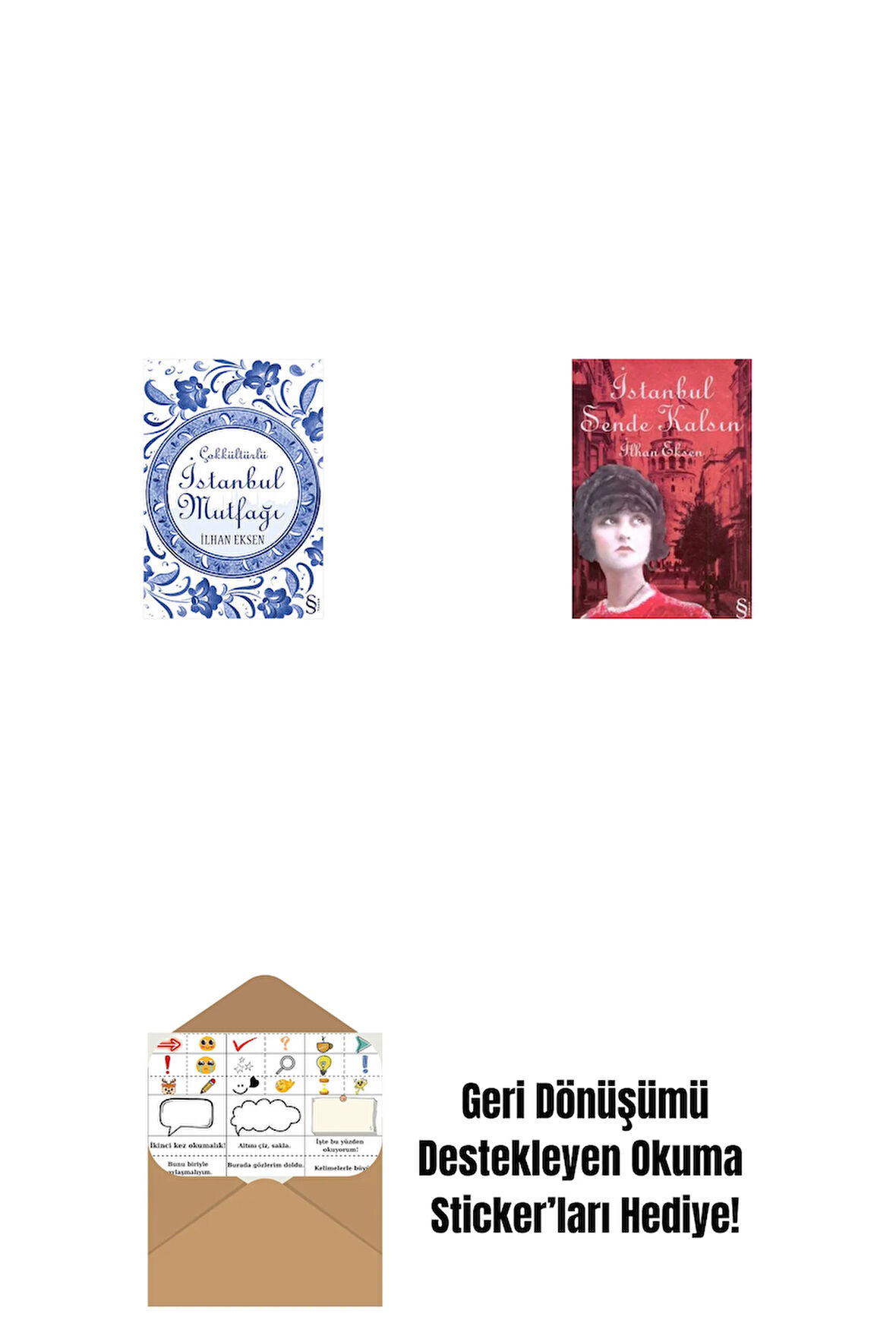 İstanbul Mutfağı + İstanbul Sende Kalsın + Okuma Sticker'ları