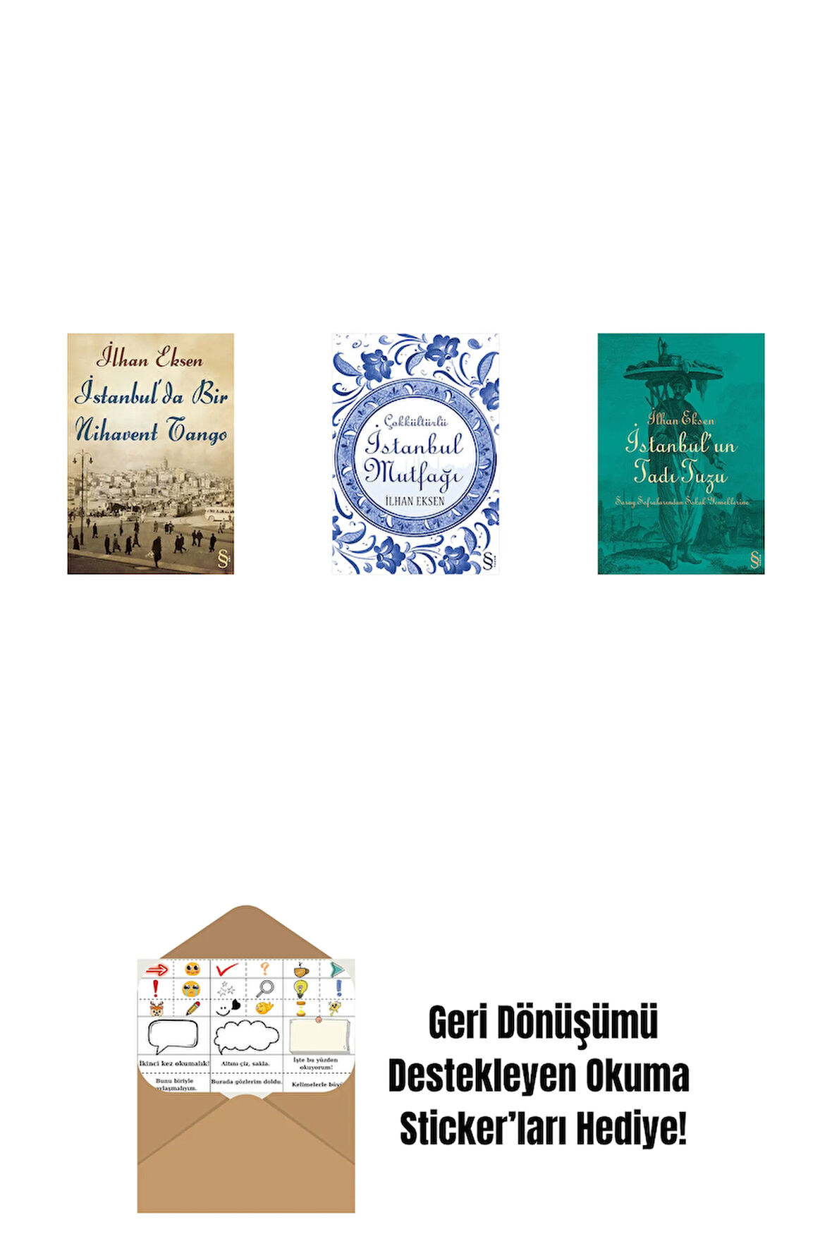 İstanbul'da Bir Nihavent Tango + İstanbul Mutfağı + İstanbul'un Tadı Tuzu + Okuma Sticker'ları