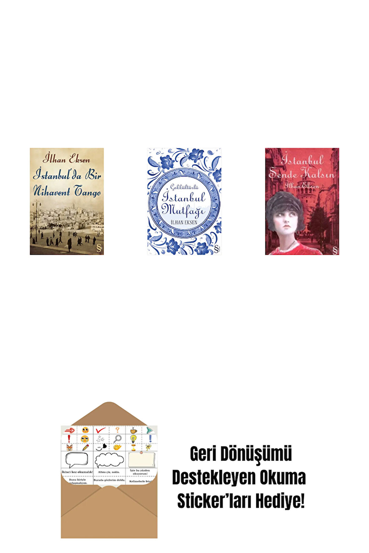 İstanbul'da Bir Nihavent Tango + İstanbul Mutfağı + İstanbul Sende Kalsın + Okuma Sticker'ları