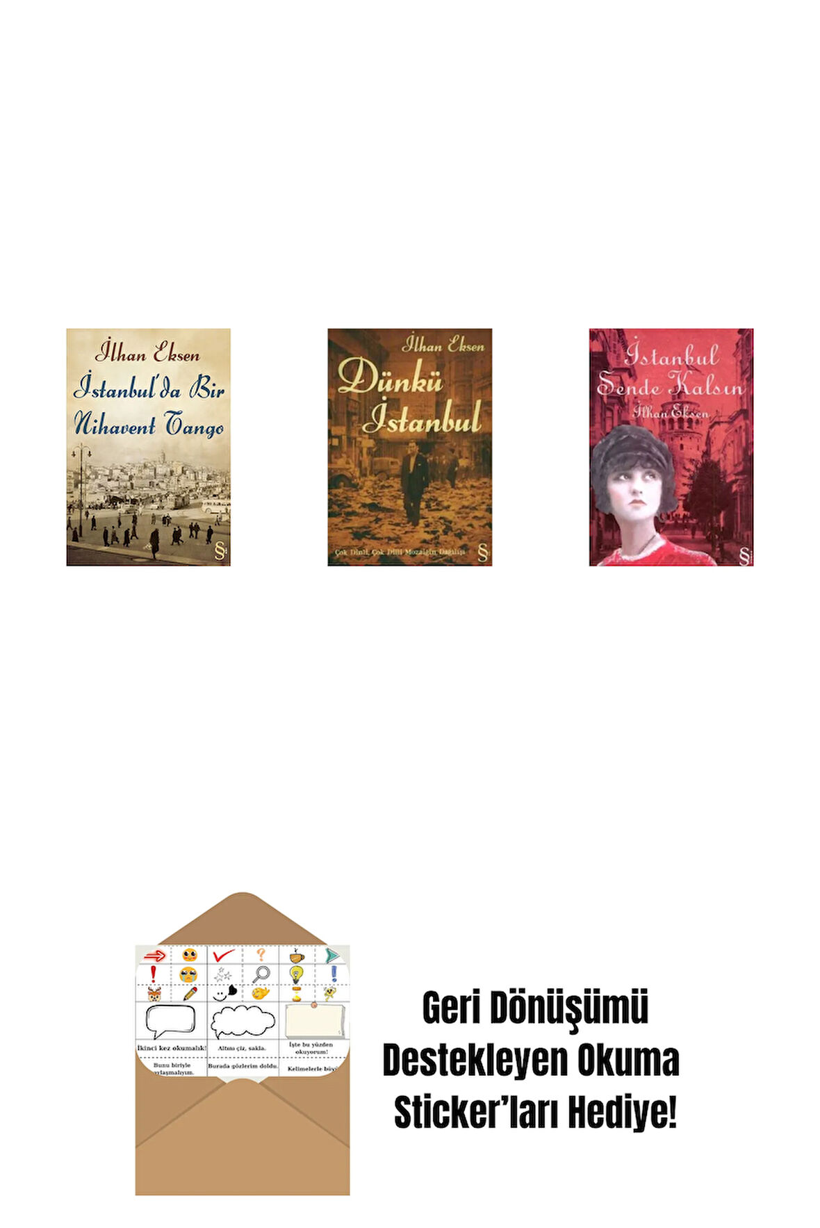 İstanbul'da Bir Nihavent Tango + Dünkü İstanbul + İstanbul Sende Kalsın + Okuma Sticker'ları