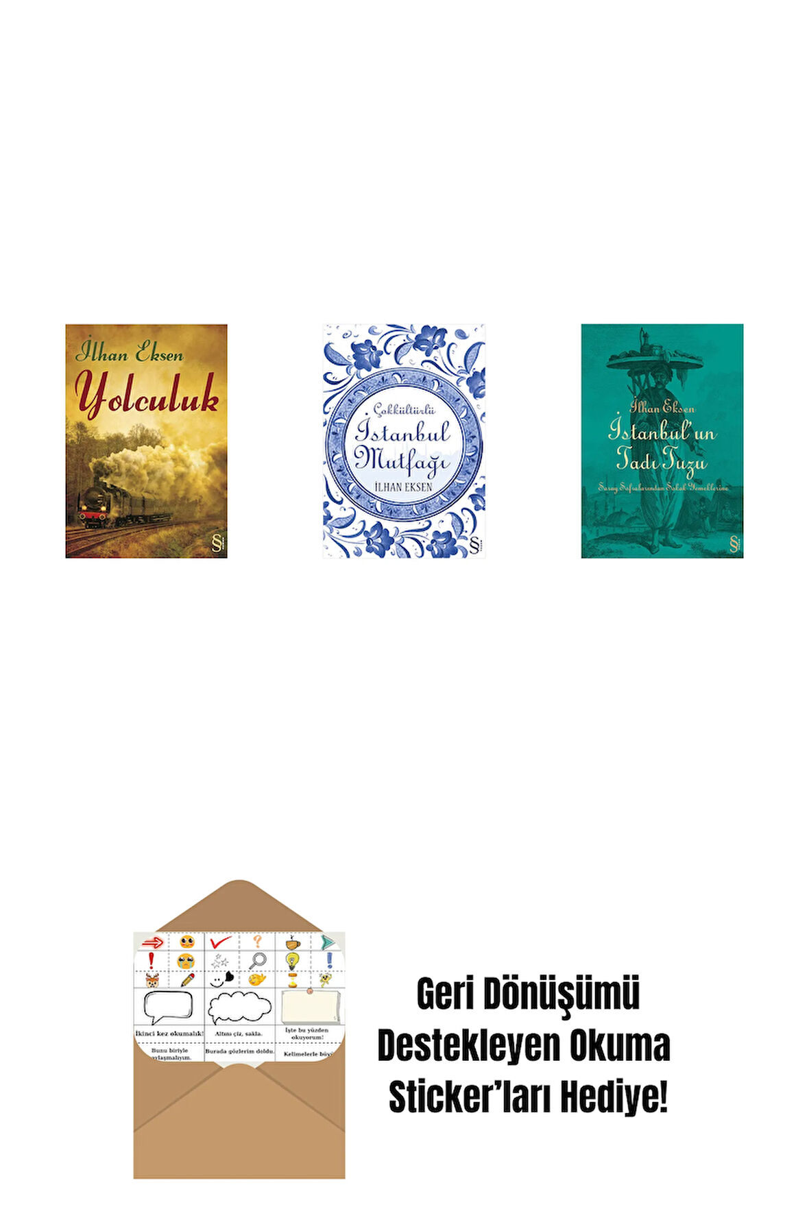 Yolculuk + İstanbul Mutfağı + İstanbul'un Tadı Tuzu + Okuma Sticker'ları