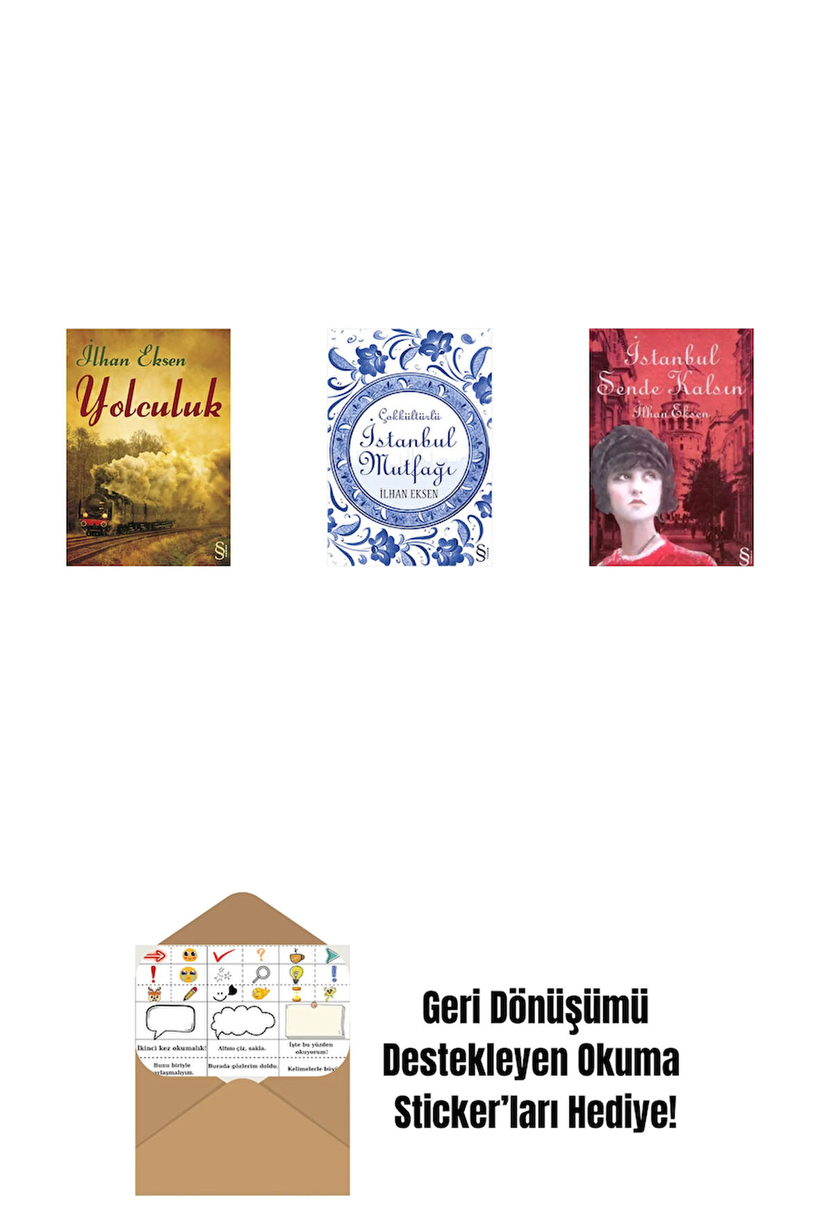 Yolculuk + İstanbul Mutfağı + İstanbul Sende Kalsın + Okuma Sticker'ları