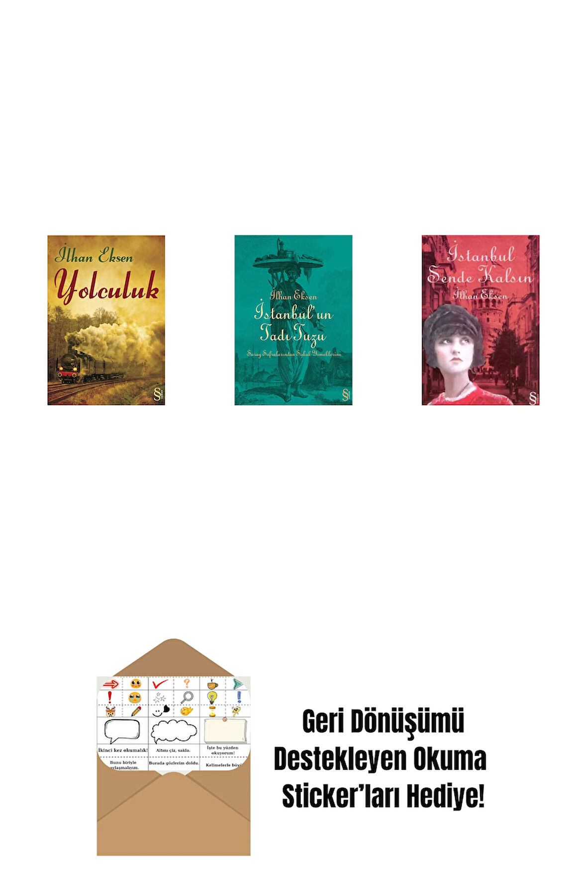 Yolculuk + İstanbul'un Tadı Tuzu + İstanbul Sende Kalsın + Okuma Sticker'ları