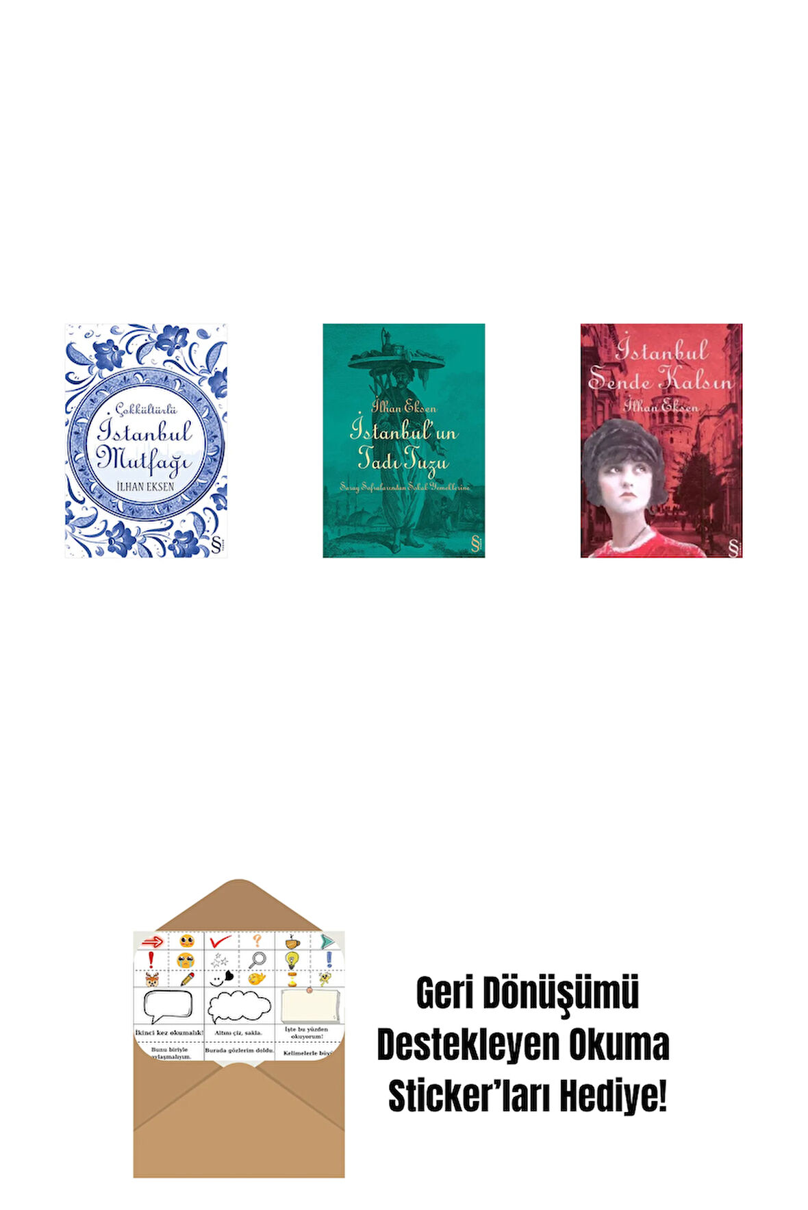 İstanbul Mutfağı + İstanbul'un Tadı Tuzu + İstanbul Sende Kalsın + Okuma Sticker'ları