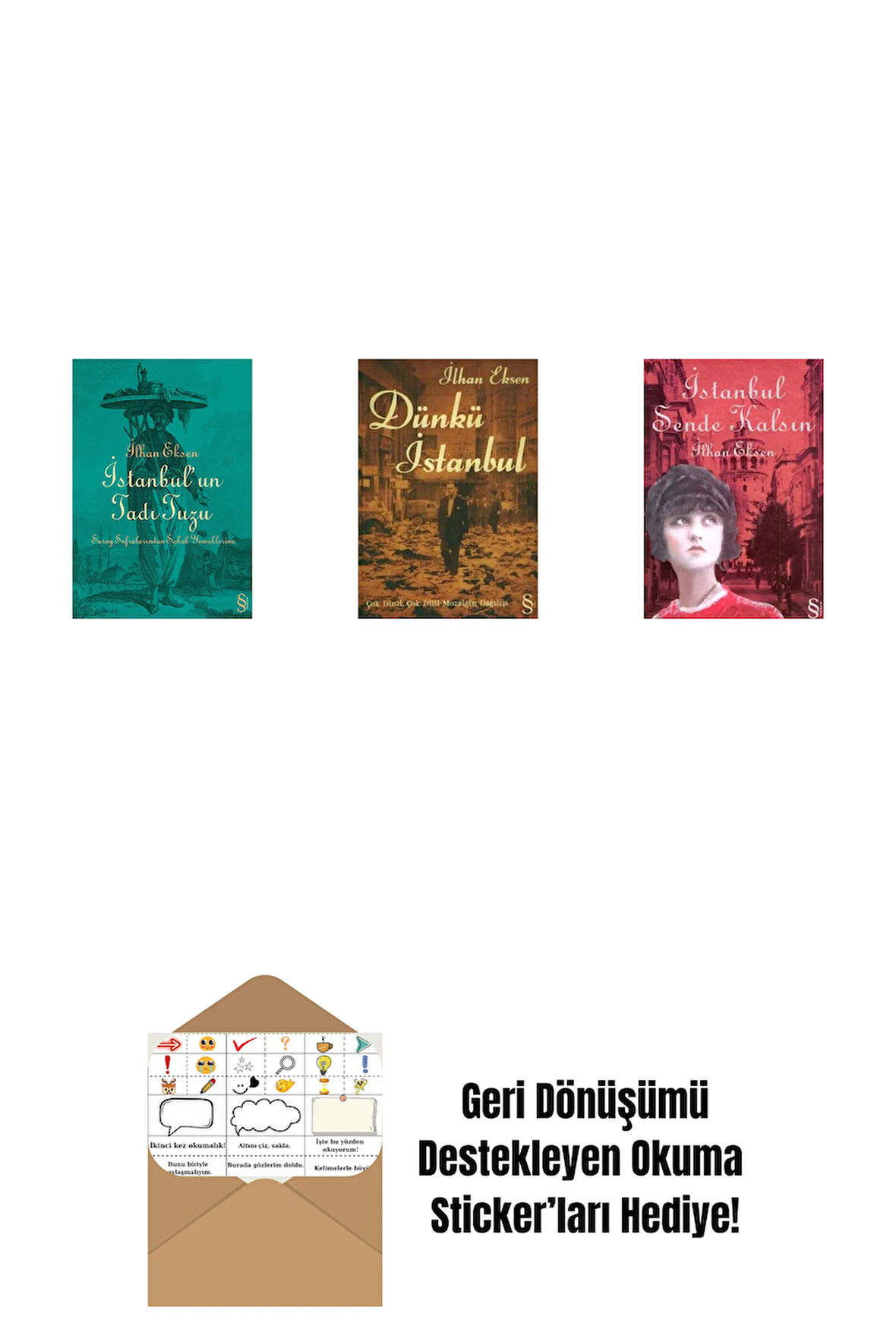 İstanbul'un Tadı Tuzu + Dünkü İstanbul + İstanbul Sende Kalsın + Okuma Sticker'ları