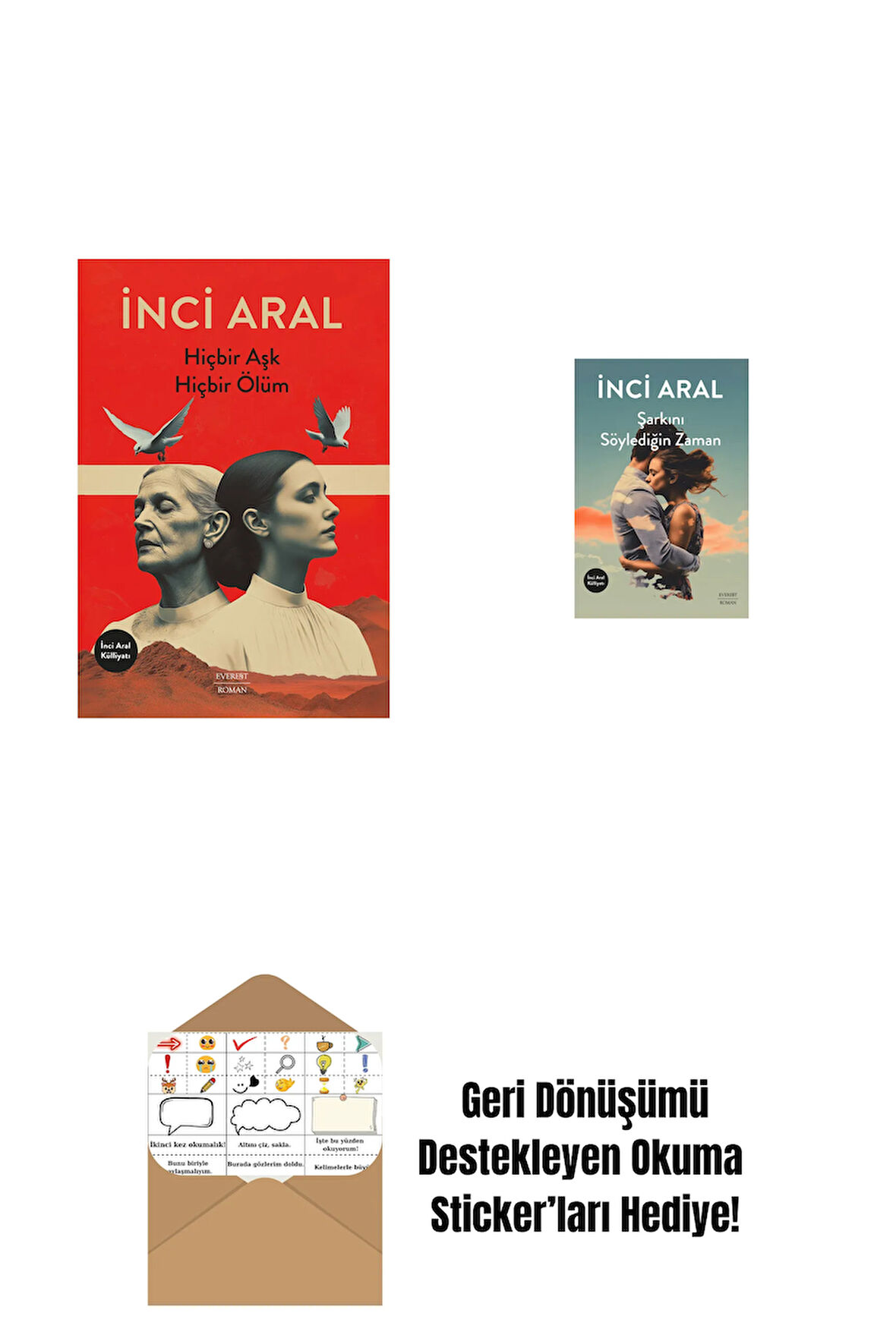 Hiçbir Aşk Hiçbir Ölüm + Şarkını Söylediğin Zaman + Okuma Sticker'ları