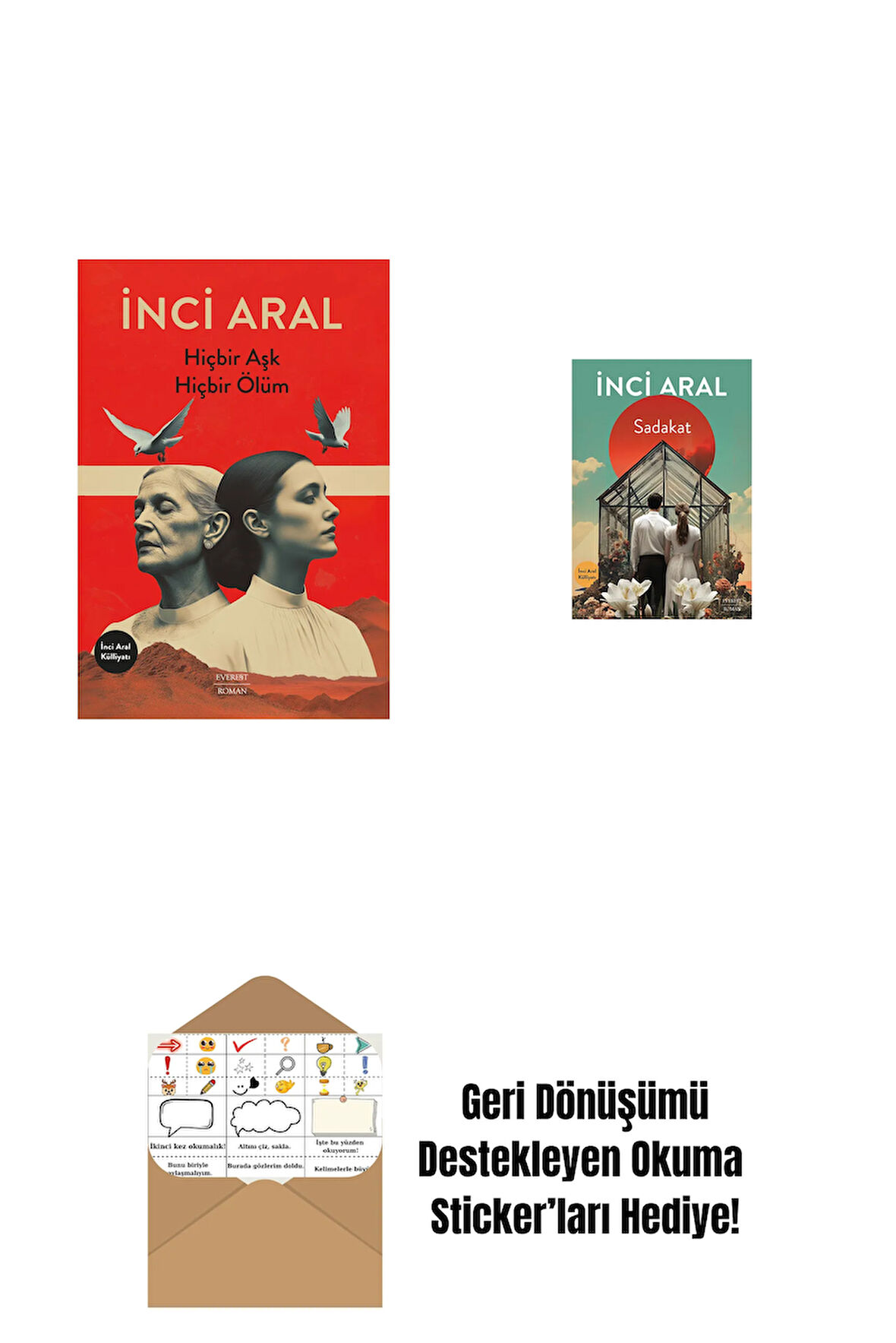 Hiçbir Aşk Hiçbir Ölüm + Sadakat + Okuma Sticker'ları