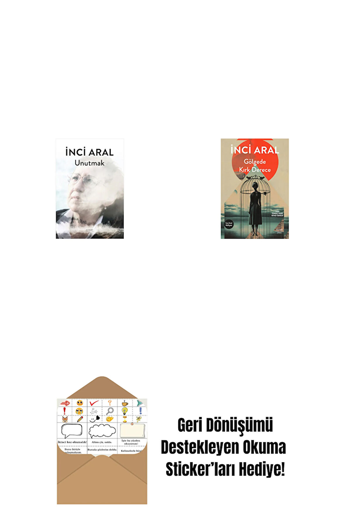 Unutmak + Gölgede Kırk Derece + Okuma Sticker'ları