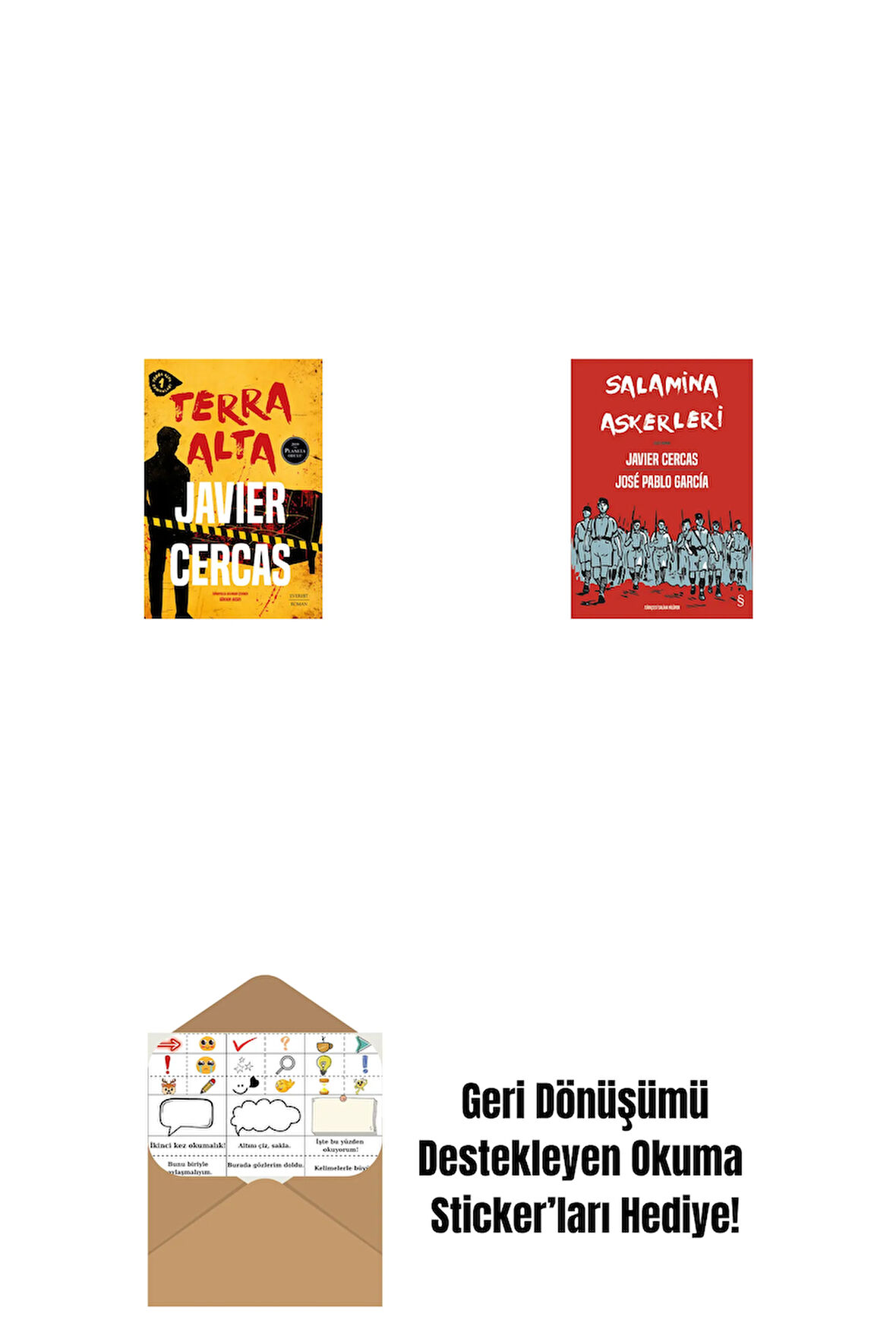 Terra Alta + Salamina Askerleri (Çizgi Roman) + Okuma Sticker'ları