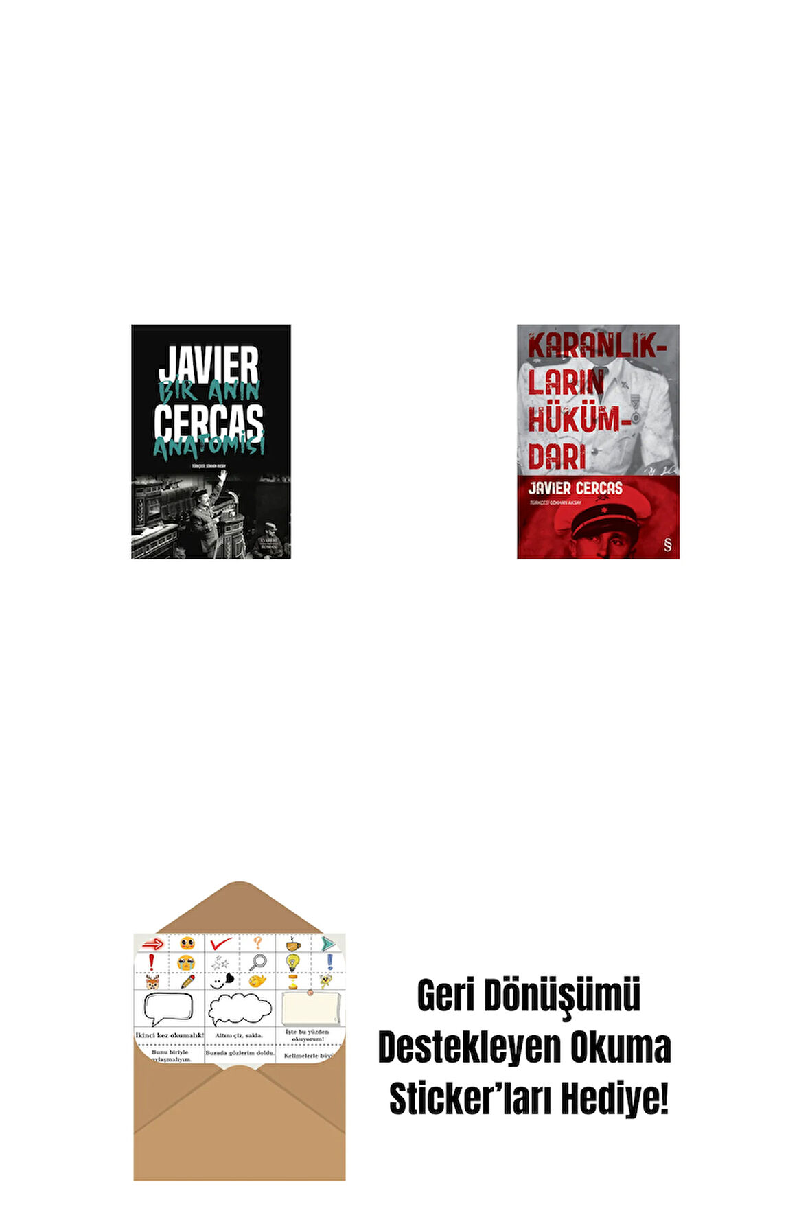 Bir Anın Anatomisi + Karanlıkların Hükümdarı + Okuma Sticker'ları