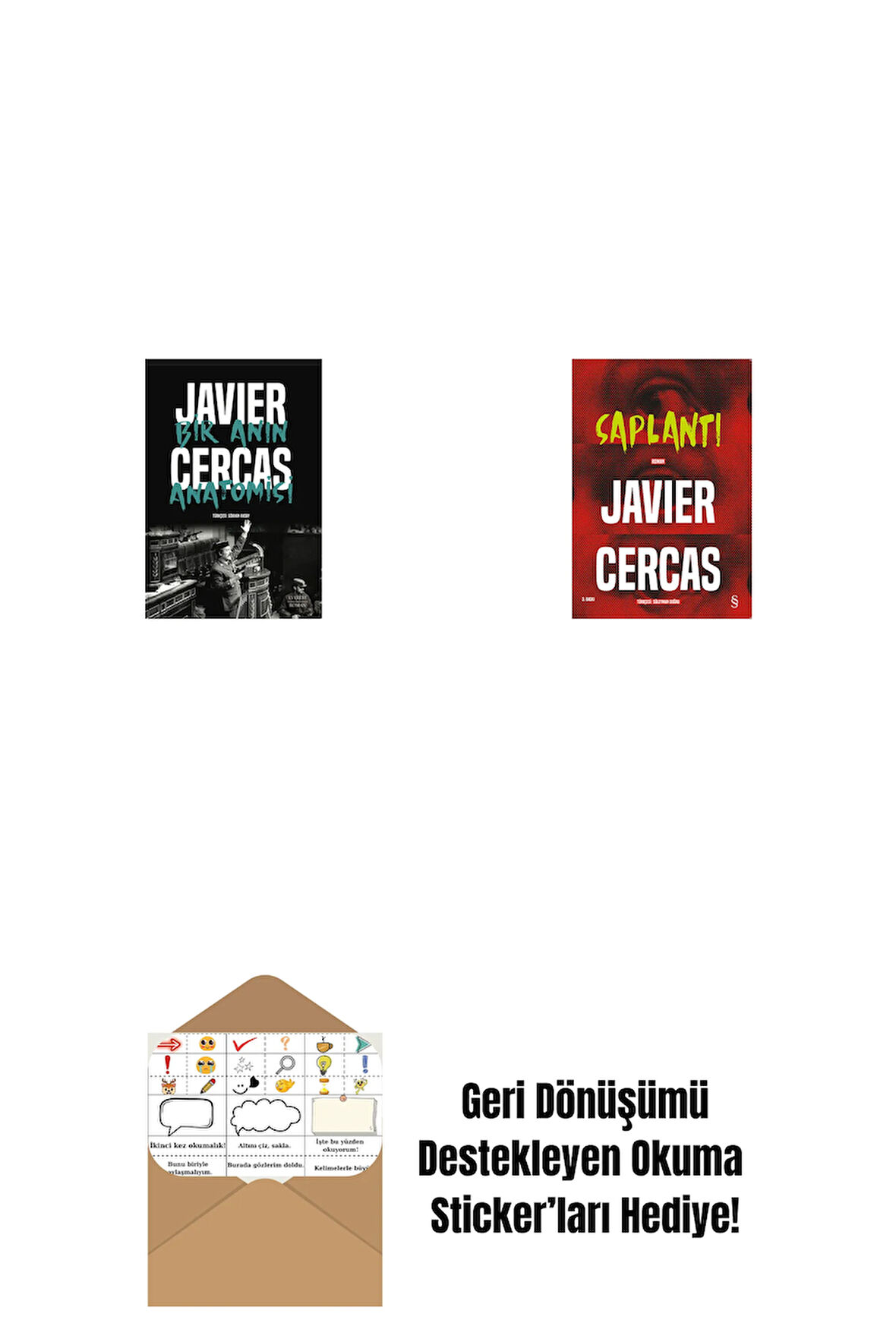 Bir Anın Anatomisi + Saplantı + Okuma Sticker'ları