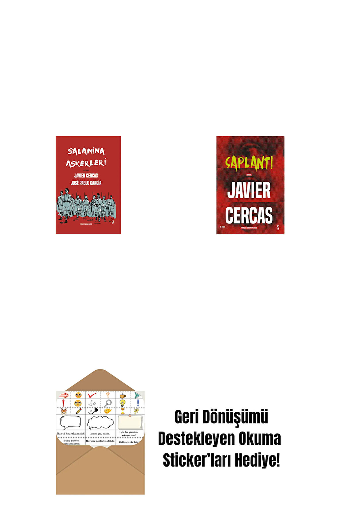 Salamina Askerleri (Çizgi Roman - Ciltli) + Saplantı + Okuma Sticker'ları