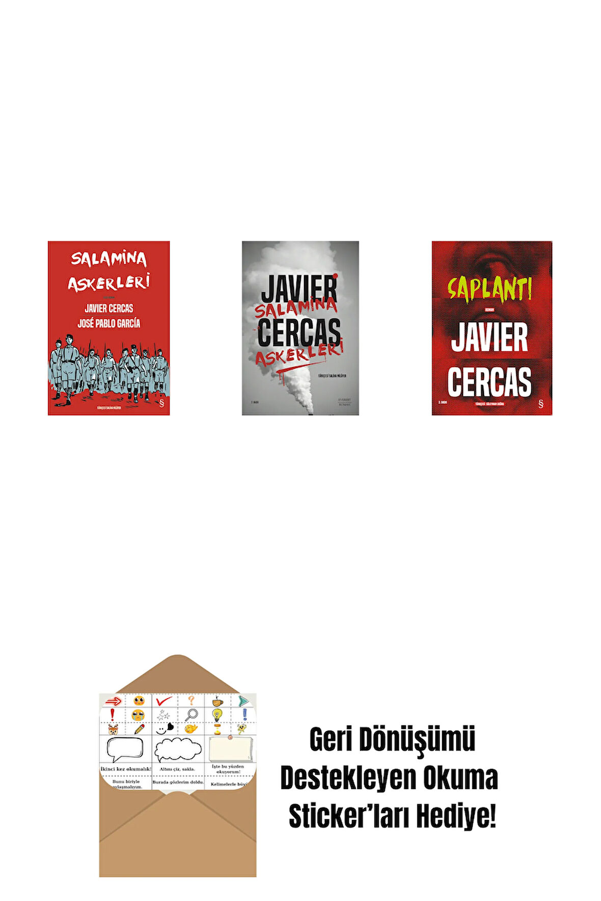 Salamina Askerleri (Çizgi Roman) + Salamina Askerleri + Saplantı + Okuma Sticker'ları