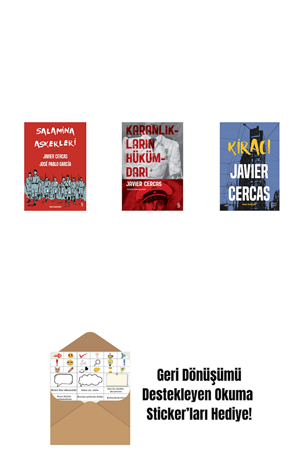 Salamina Askerleri (Çizgi Roman) + Karanlıkların Hükümdarı + Kiracı + Okuma Sticker'ları