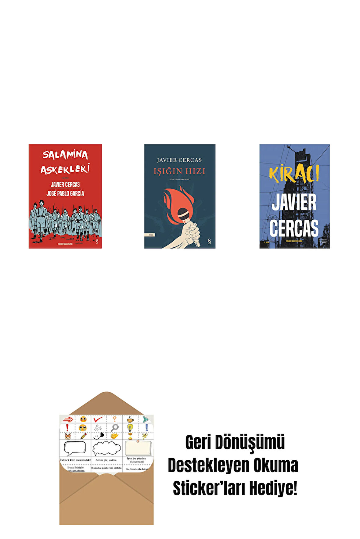 Salamina Askerleri (Çizgi Roman) + Işığın Hızı + Kiracı + Okuma Sticker'ları