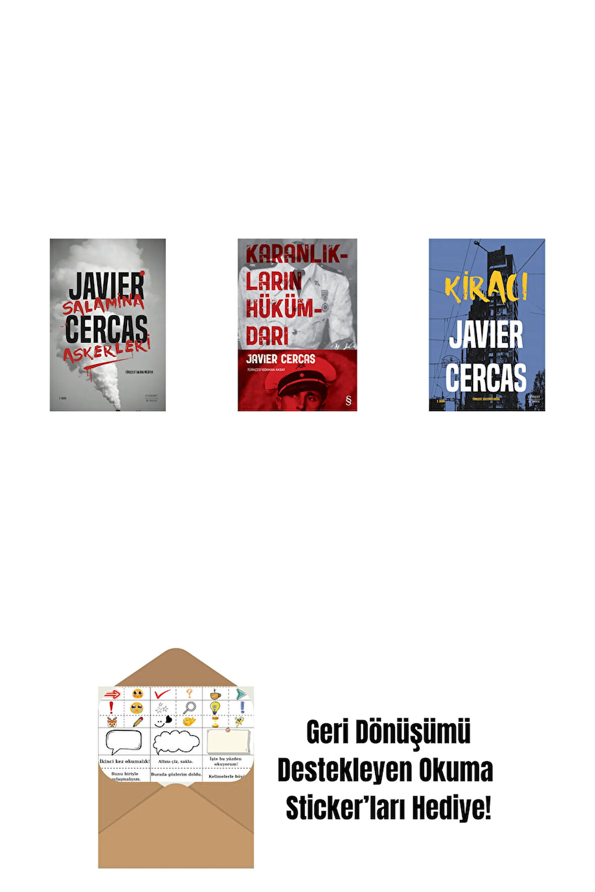 Salamina Askerleri + Karanlıkların Hükümdarı + Kiracı + Okuma Sticker'ları